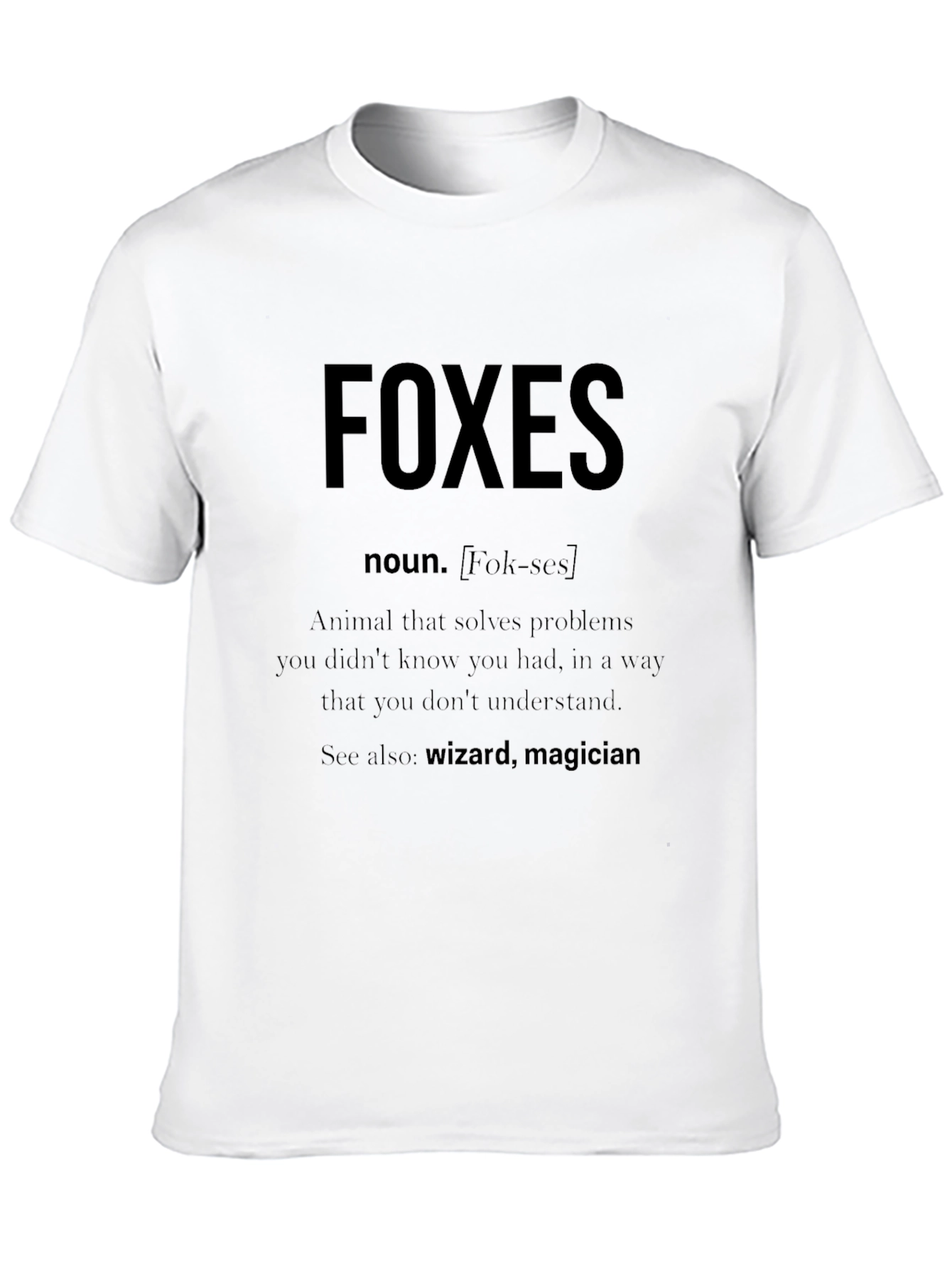 Funny Foxes Definition T-Shirt