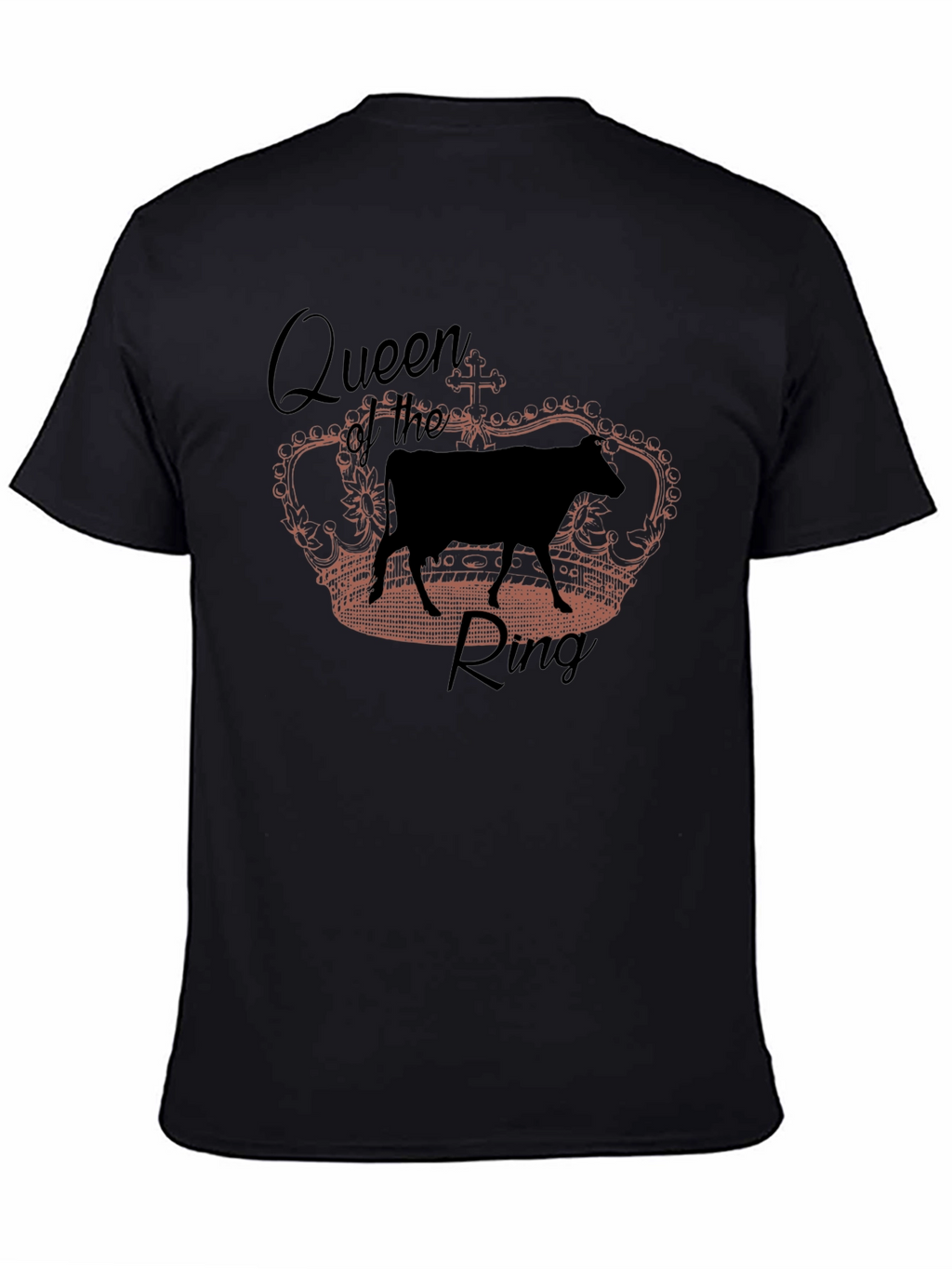 Queen of the Ring Cow Graphic T-Shirt