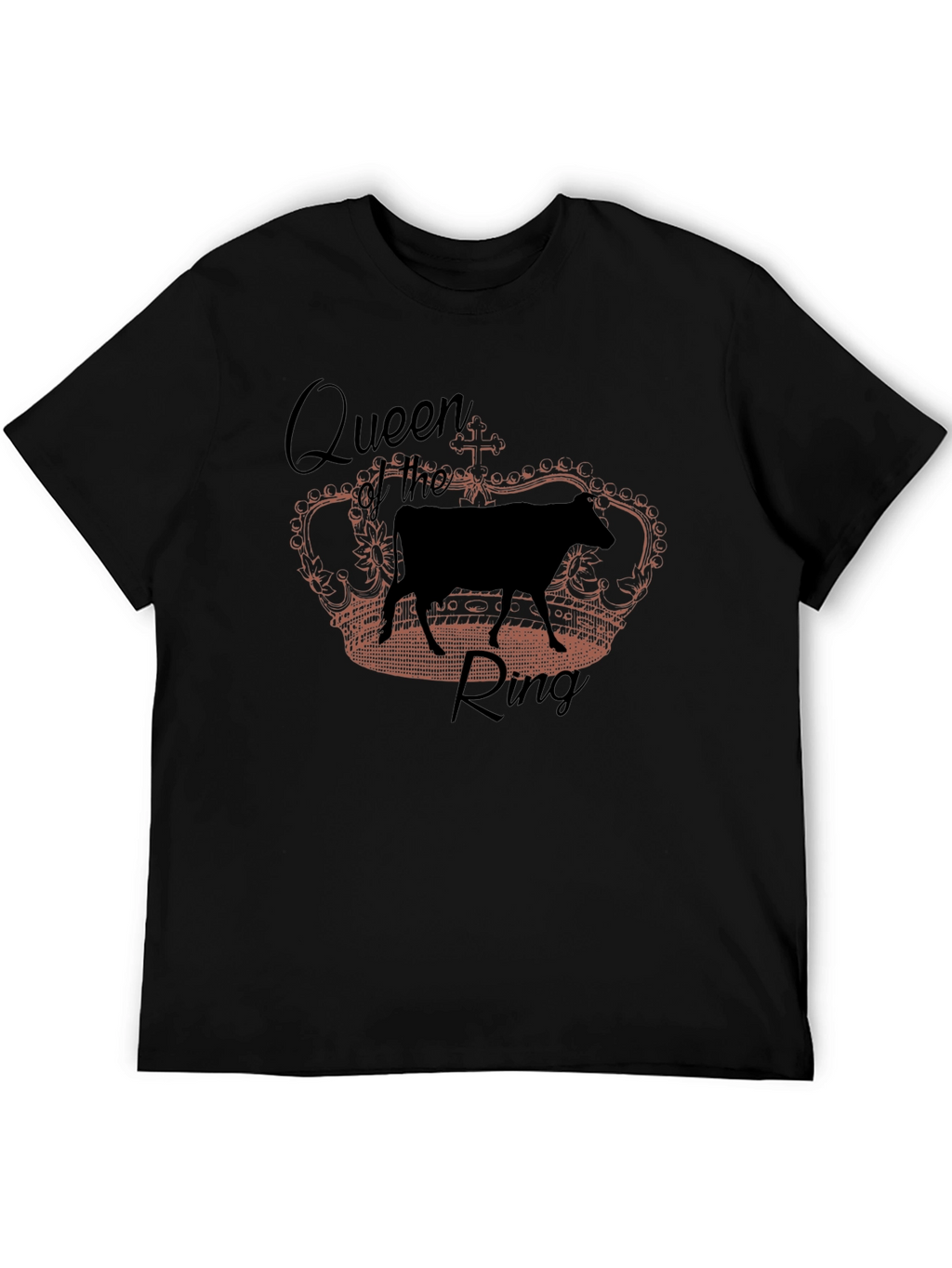 Queen of the Ring Cow Graphic T-Shirt