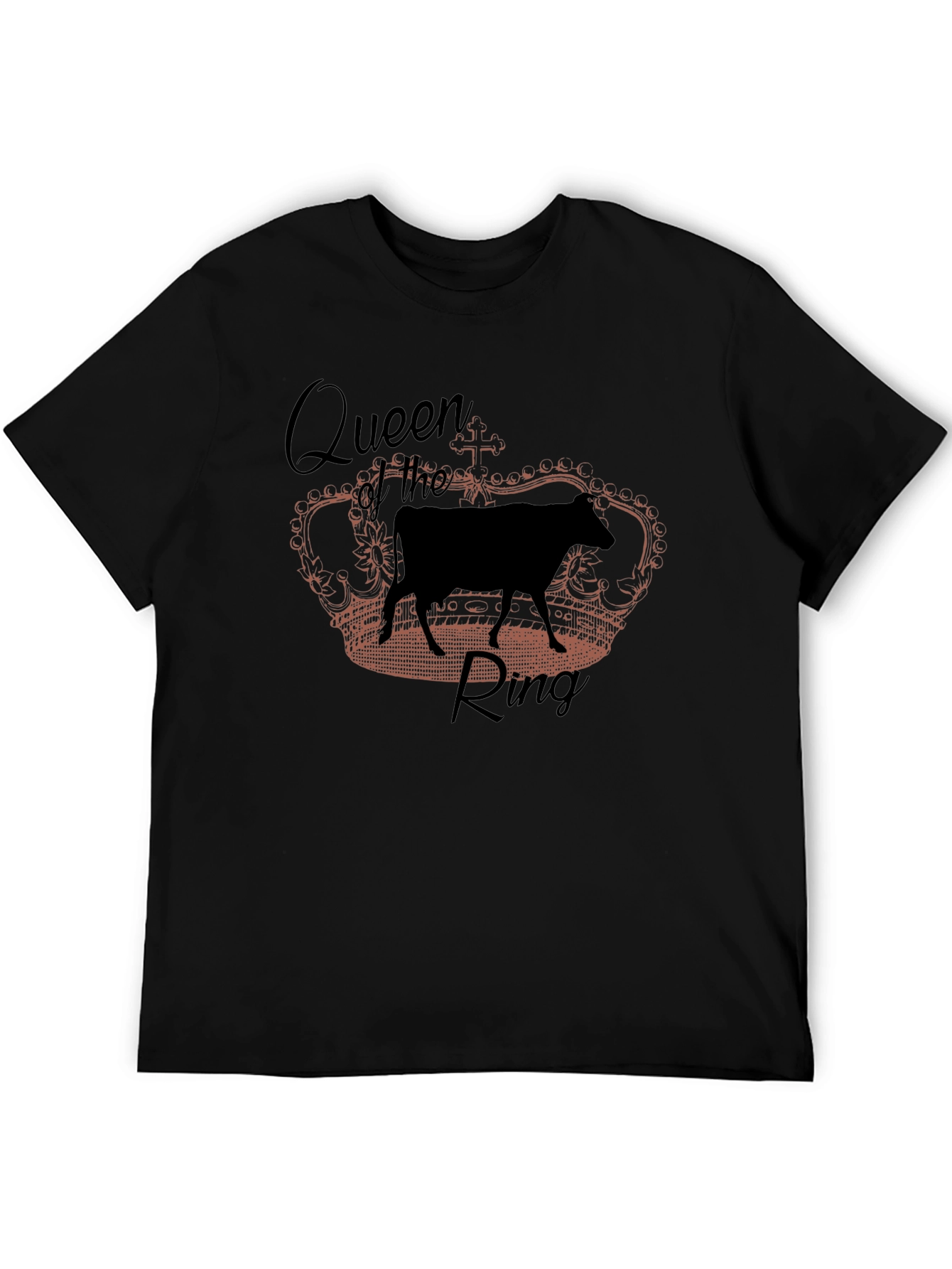 Queen of the Ring Cow Graphic T-Shirt