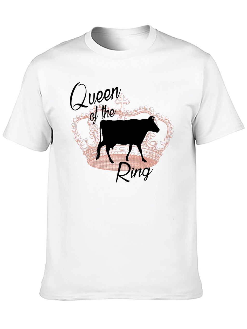 Queen of the Ring Cow Graphic T-Shirt