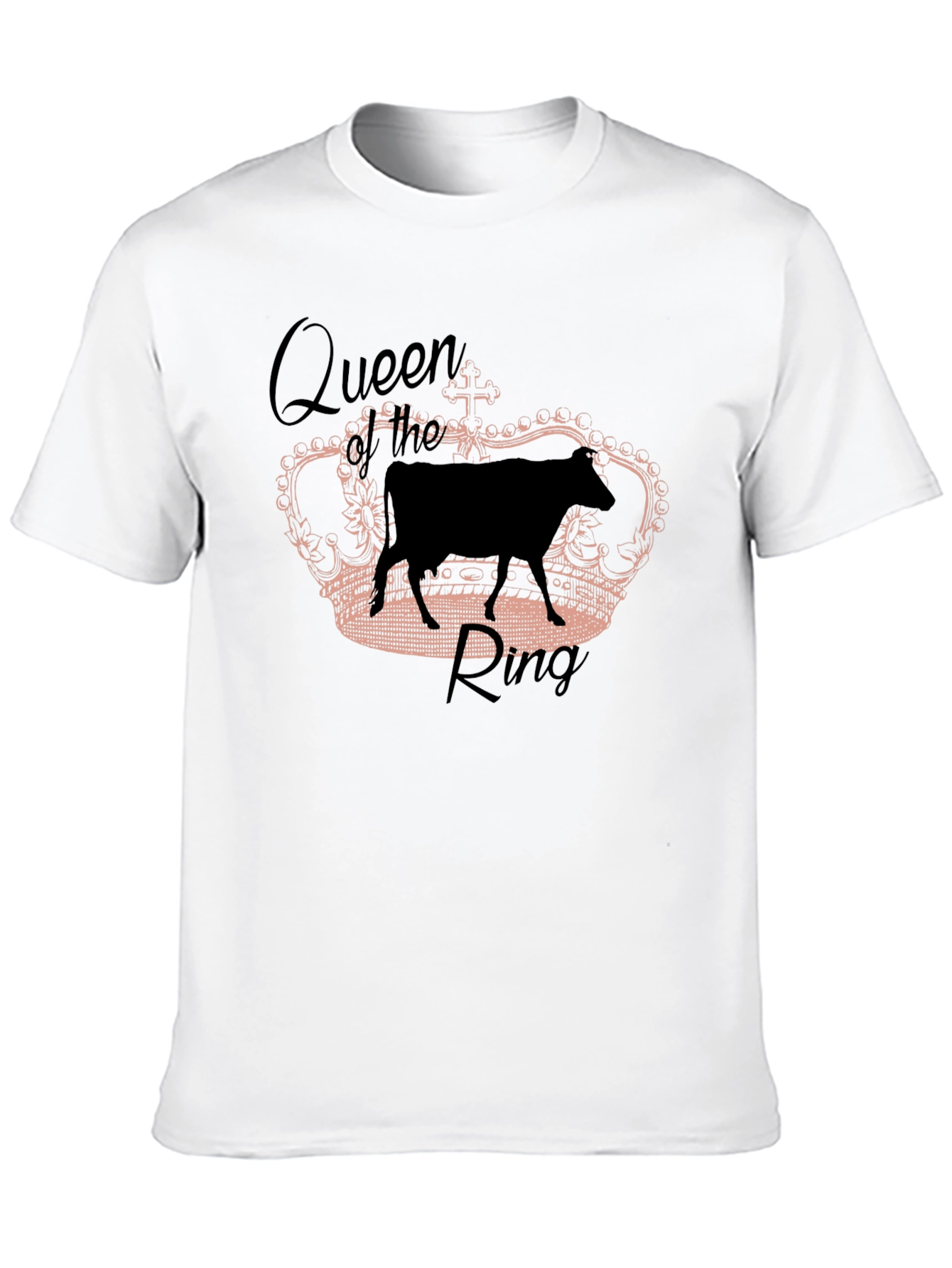 Queen of the Ring Cow Graphic T-Shirt