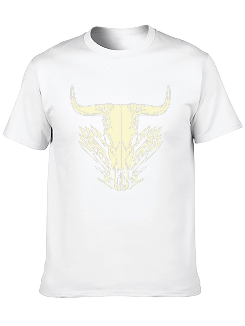 Bull Skull Graphic Tee - Western Style Black T-Shirt