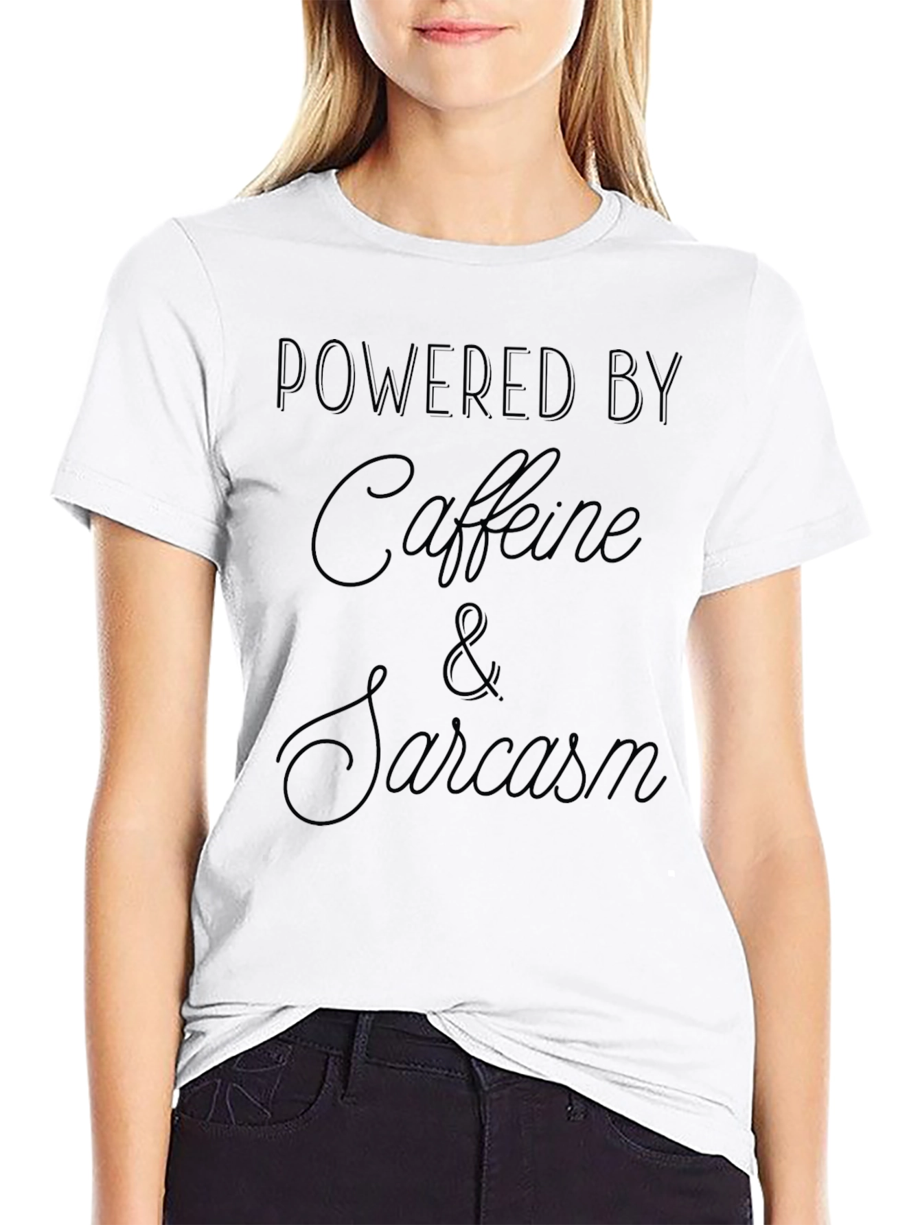 Powered By Caffeine & Sarcasm T-Shirt