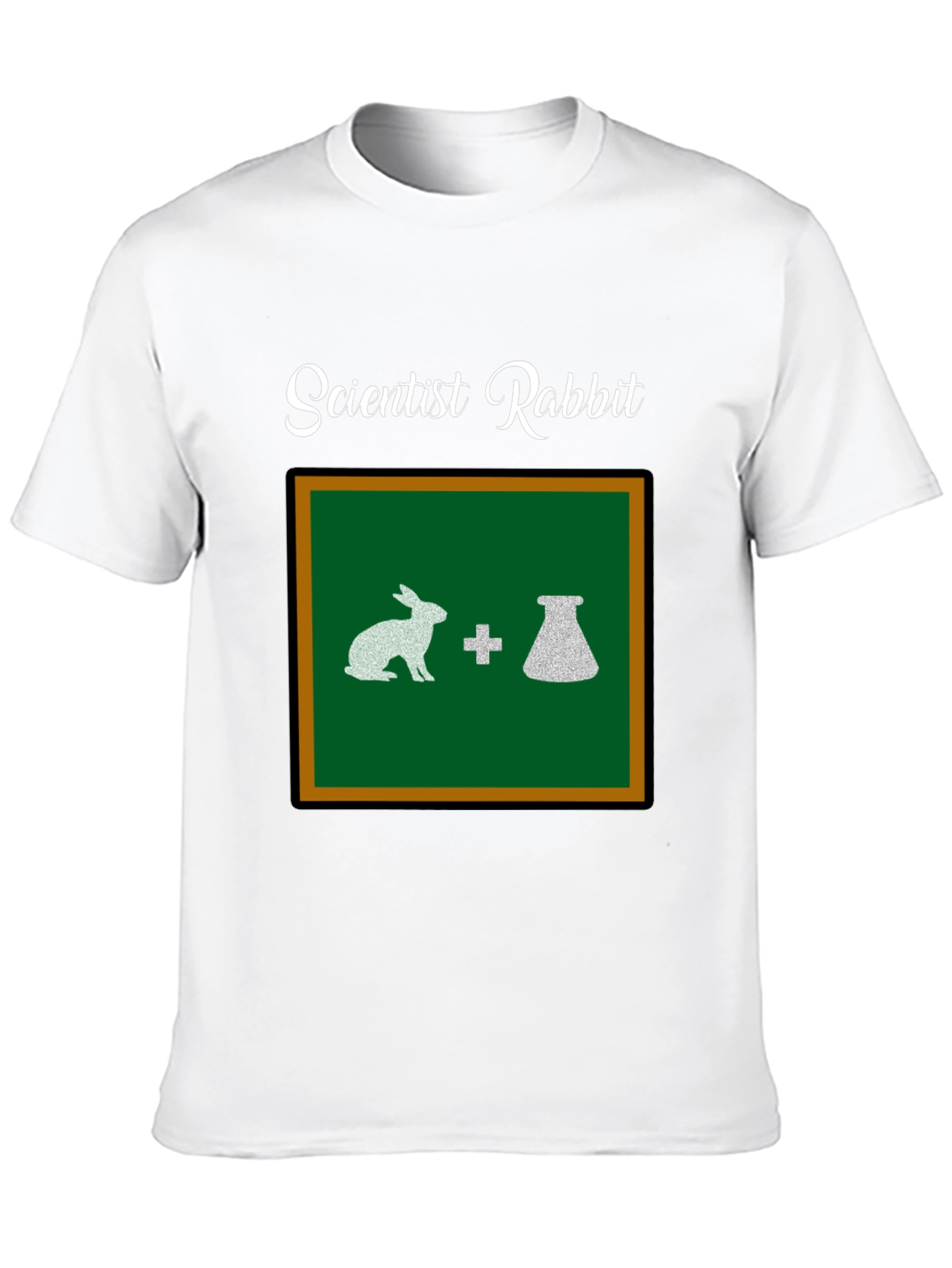 Scientist Rabbit Graphic Tee - Black Cotton T-Shirt