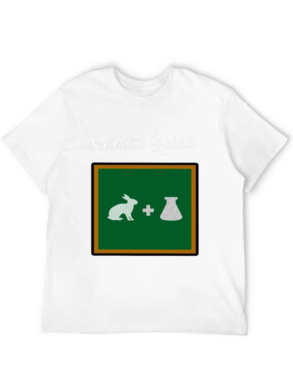 Scientist Rabbit Graphic Tee - Black Cotton T-Shirt