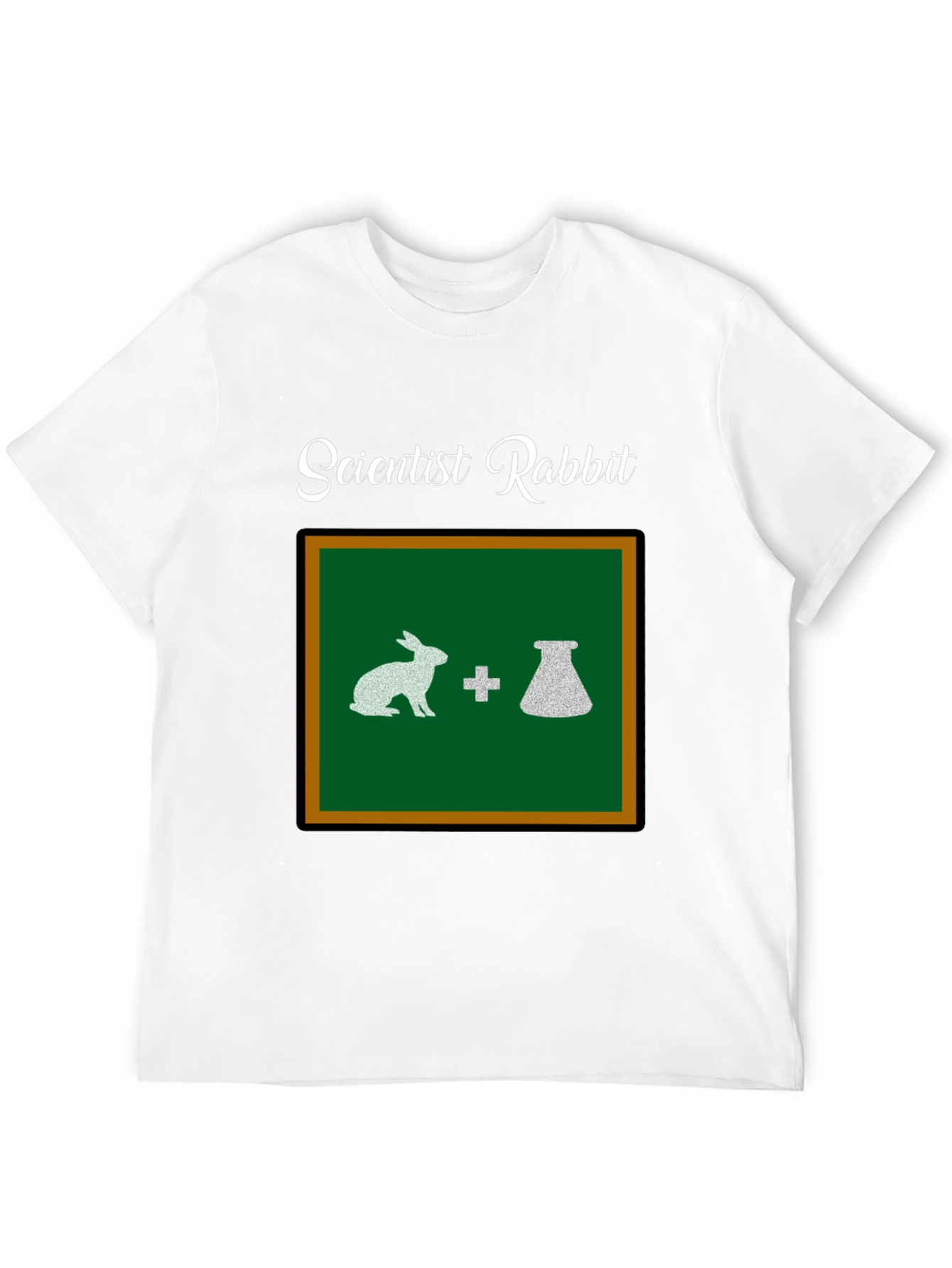 Scientist Rabbit Graphic Tee - Black Cotton T-Shirt