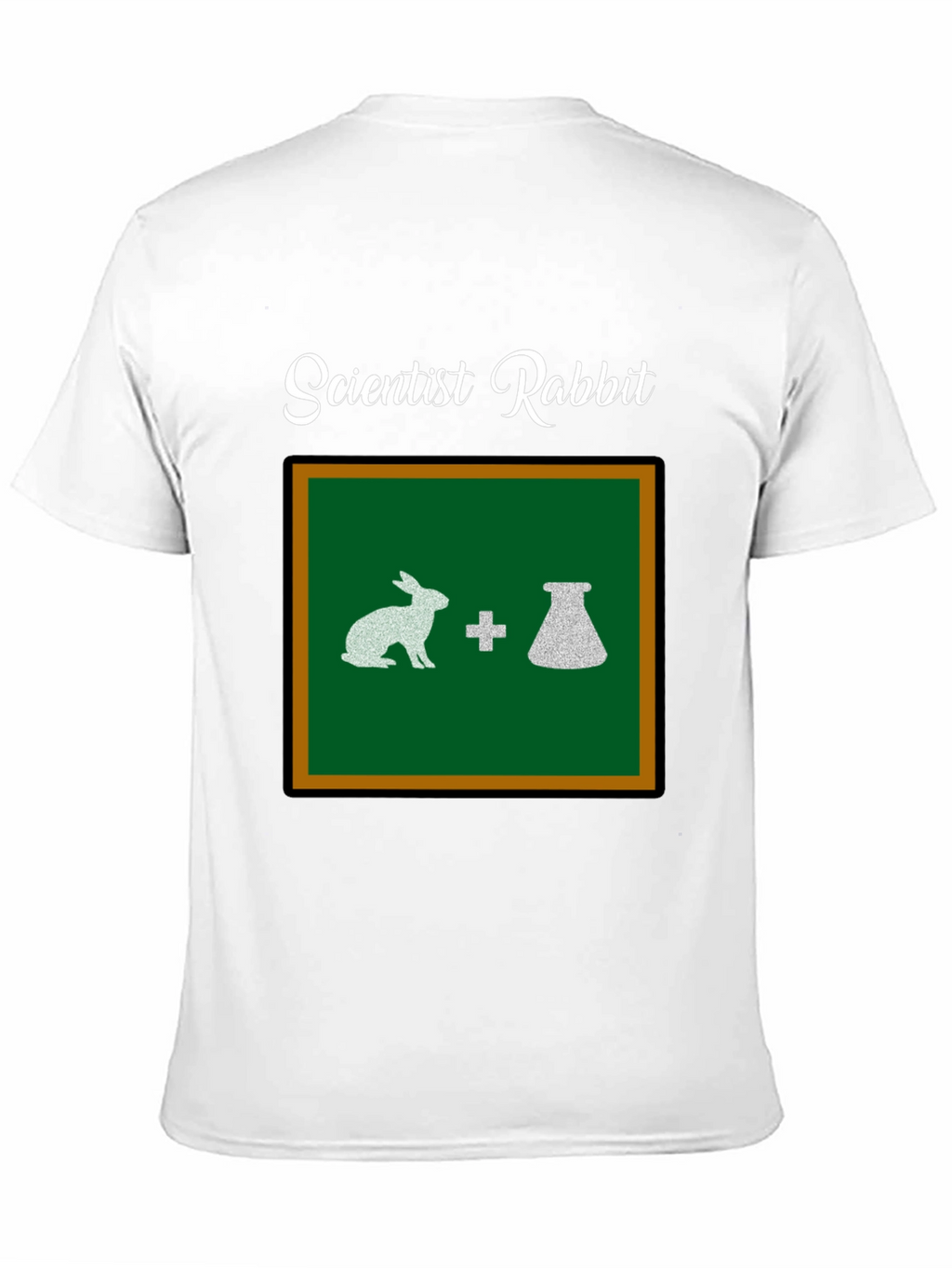 Scientist Rabbit Graphic Tee - Black Cotton T-Shirt