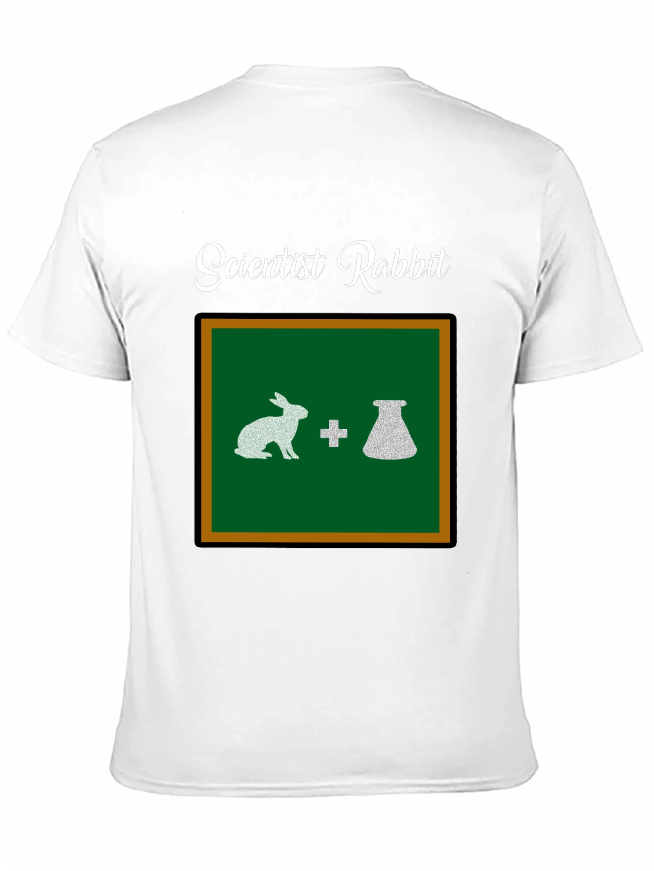 Scientist Rabbit Graphic Tee - Black Cotton T-Shirt