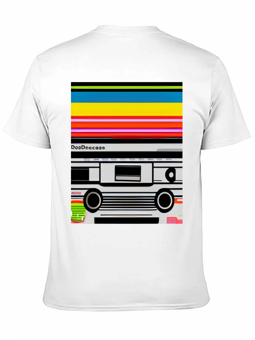 Retro Cassette Tape Graphic Tee - Black