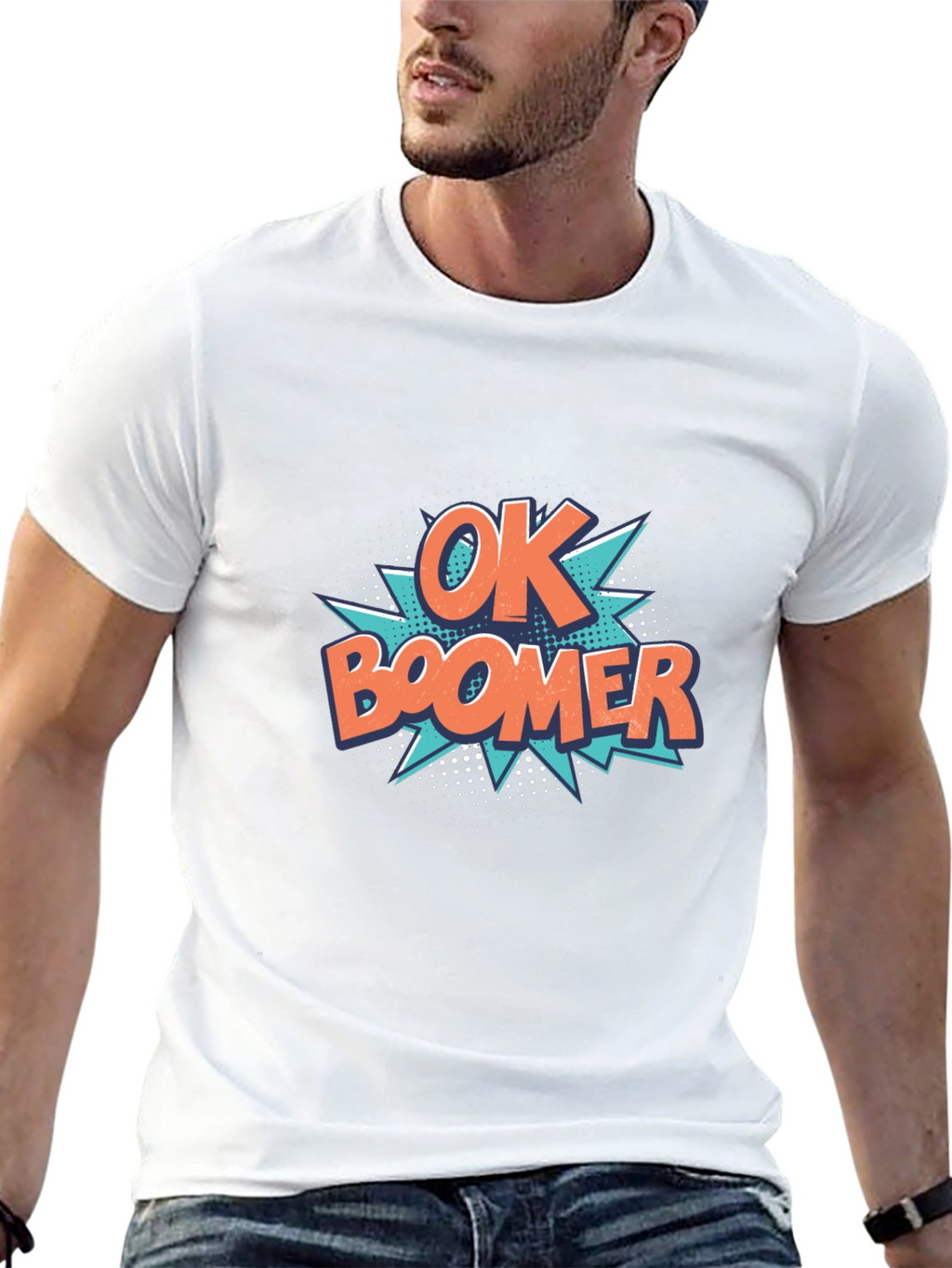 Ok Boomer Graphic Tee - Black Cotton T-Shirt