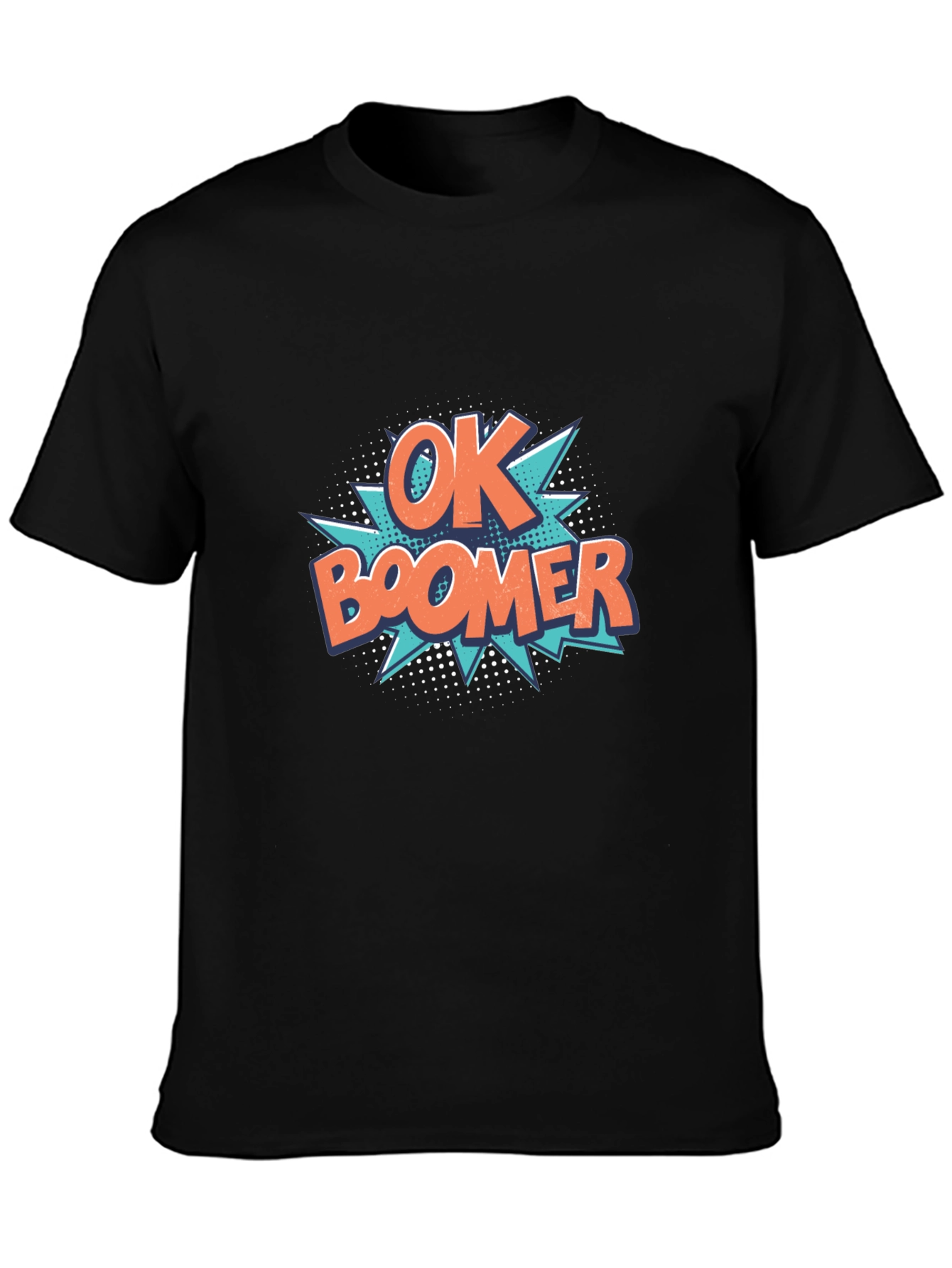 Ok Boomer Graphic Tee - Black Cotton T-Shirt