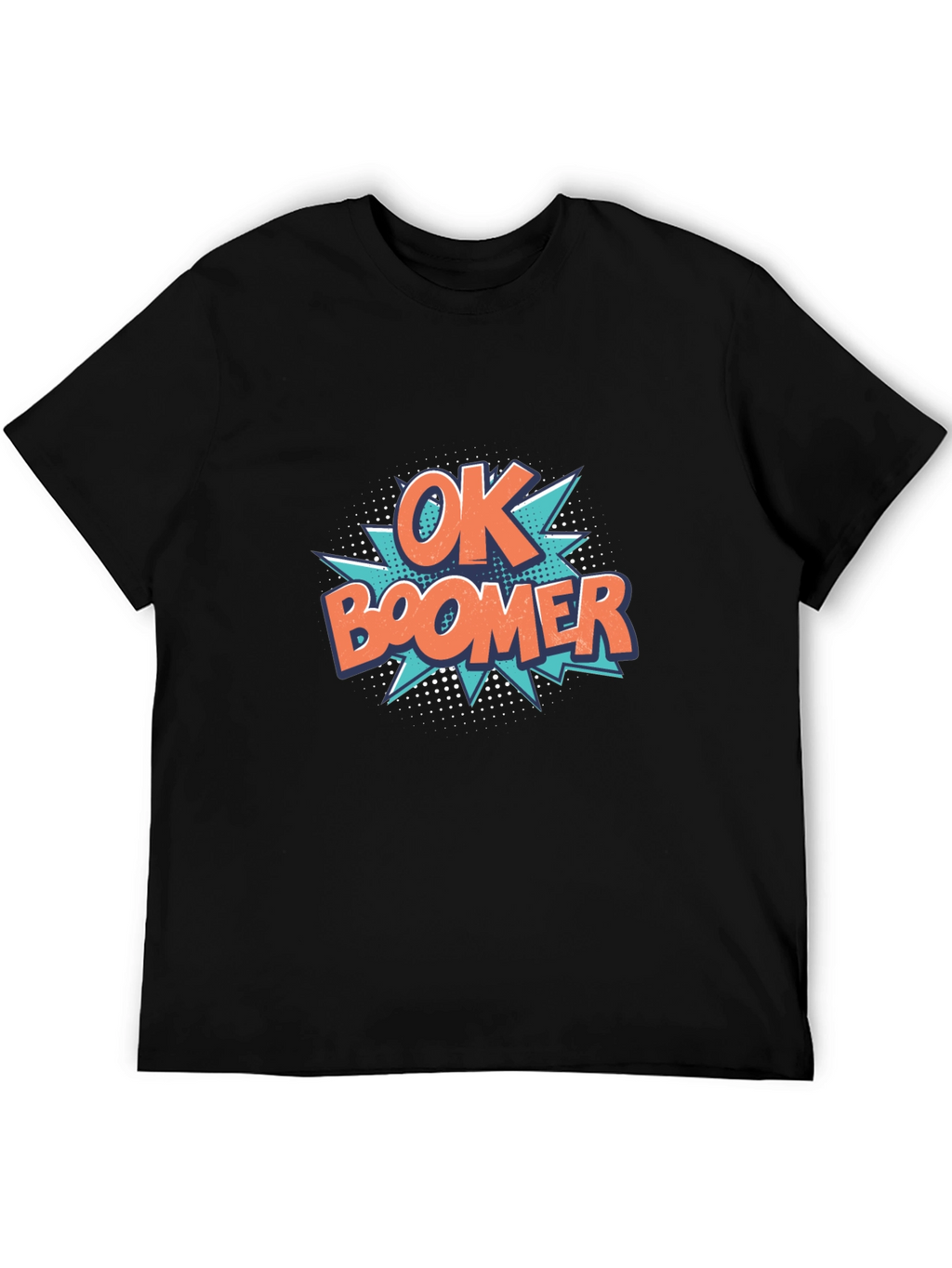 Ok Boomer Graphic Tee - Black Cotton T-Shirt
