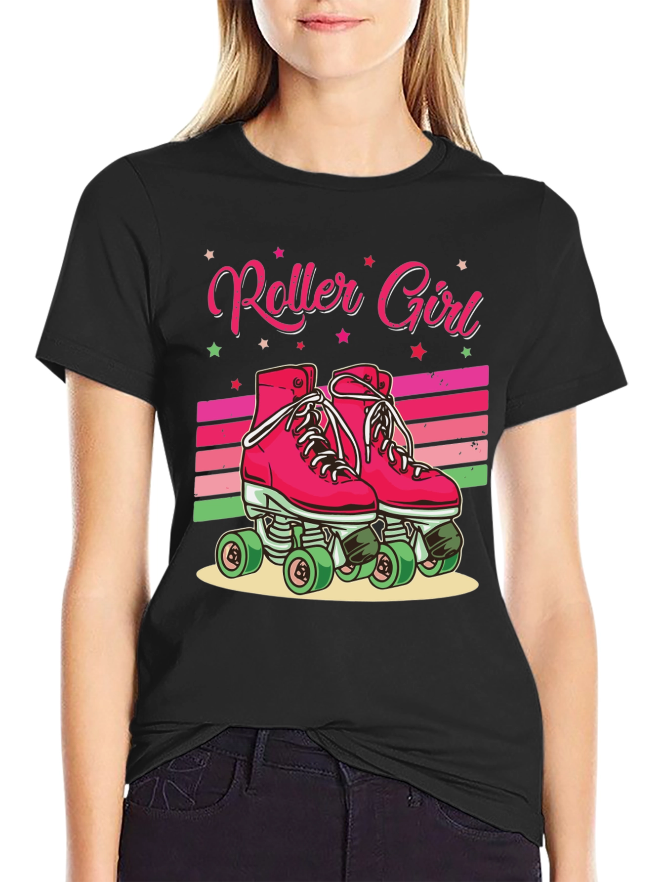 Retro Roller Girl T-Shirt