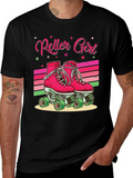 Retro Roller Girl T-Shirt