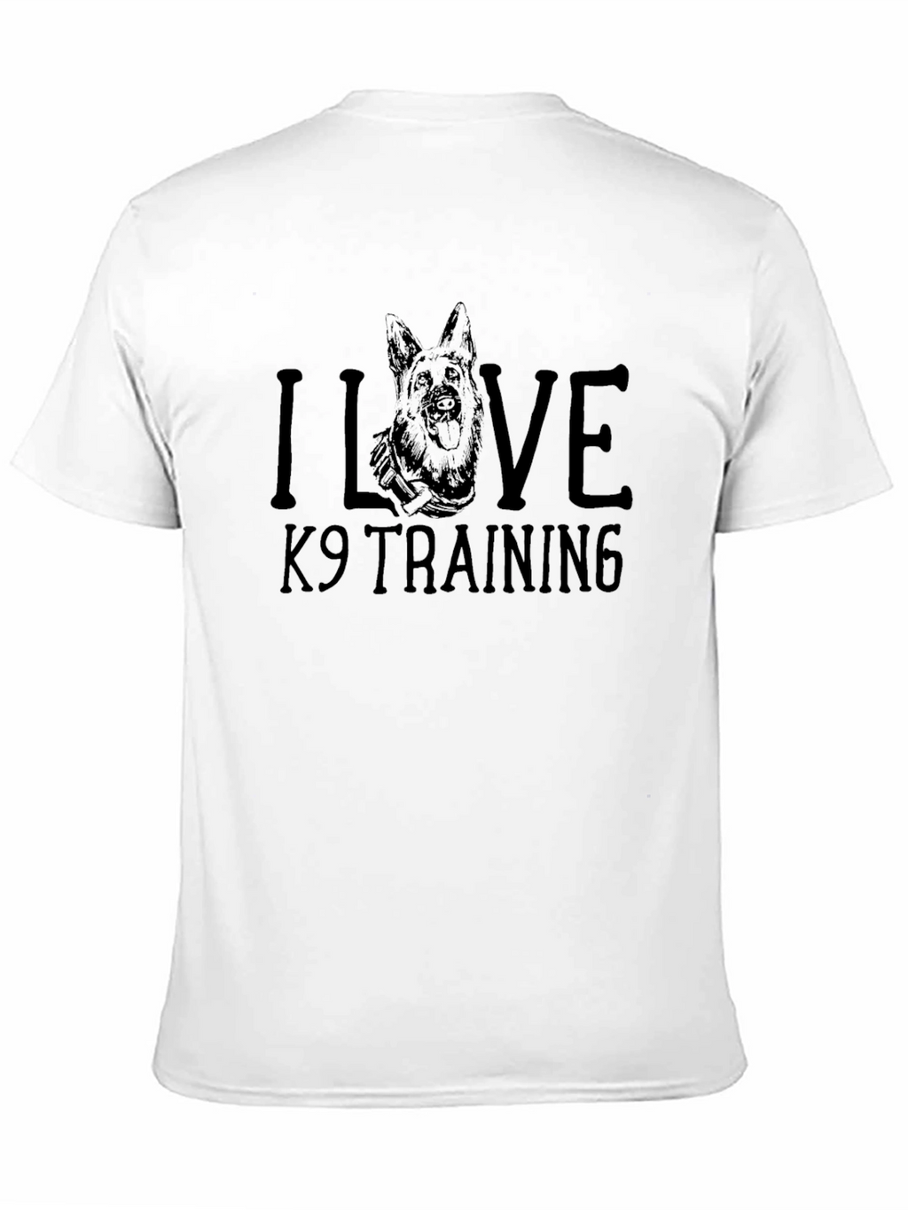 I Love K9 Training Dog Graphic T-Shirt