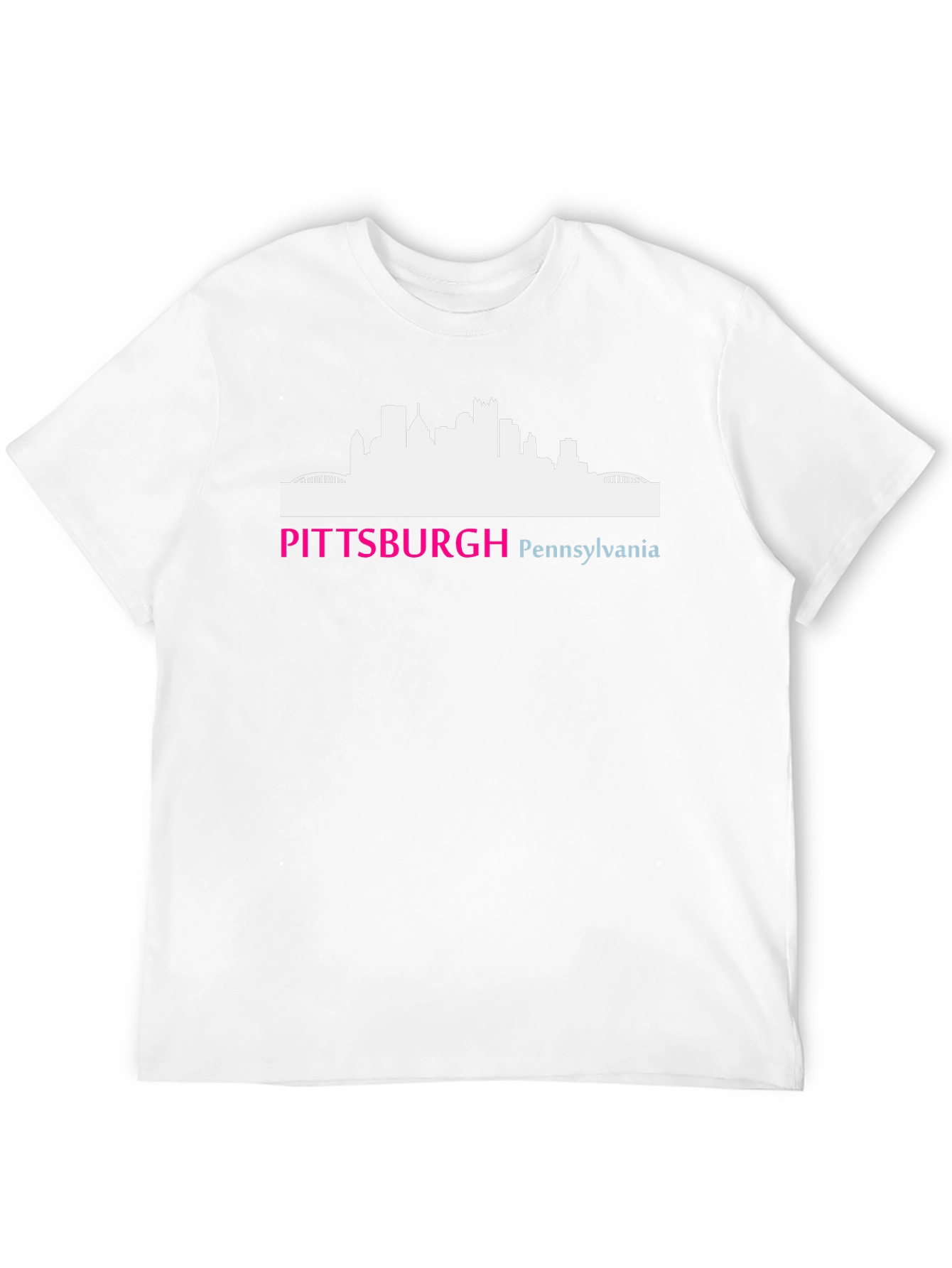 Pittsburgh Skyline T-Shirt - Black Graphic Tee