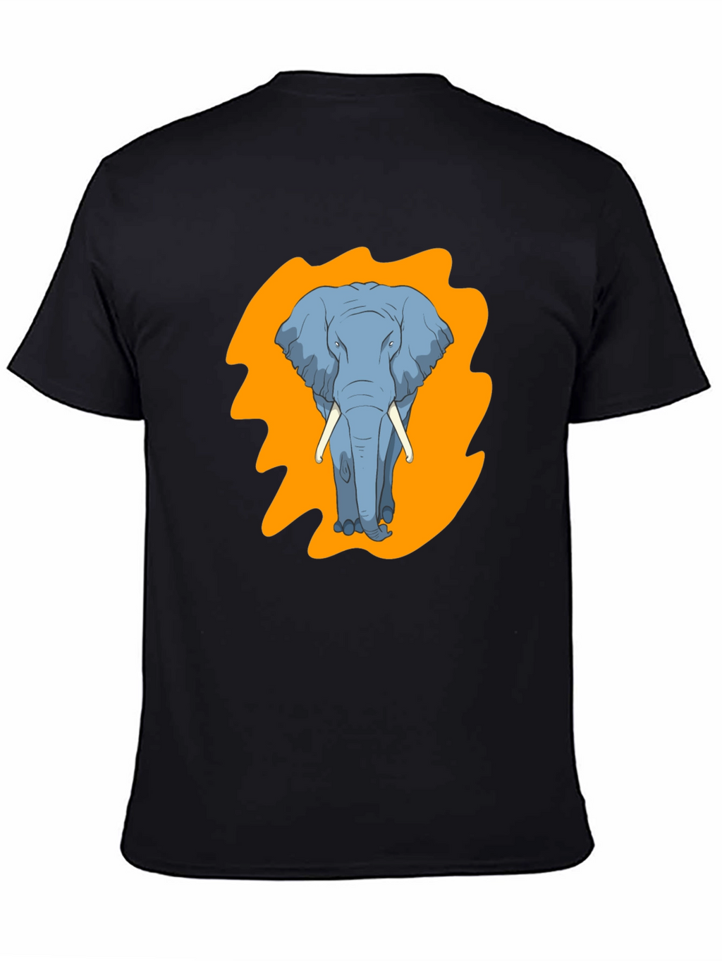Elephant Graphic Tee - Stylish Mens Black T-Shirt