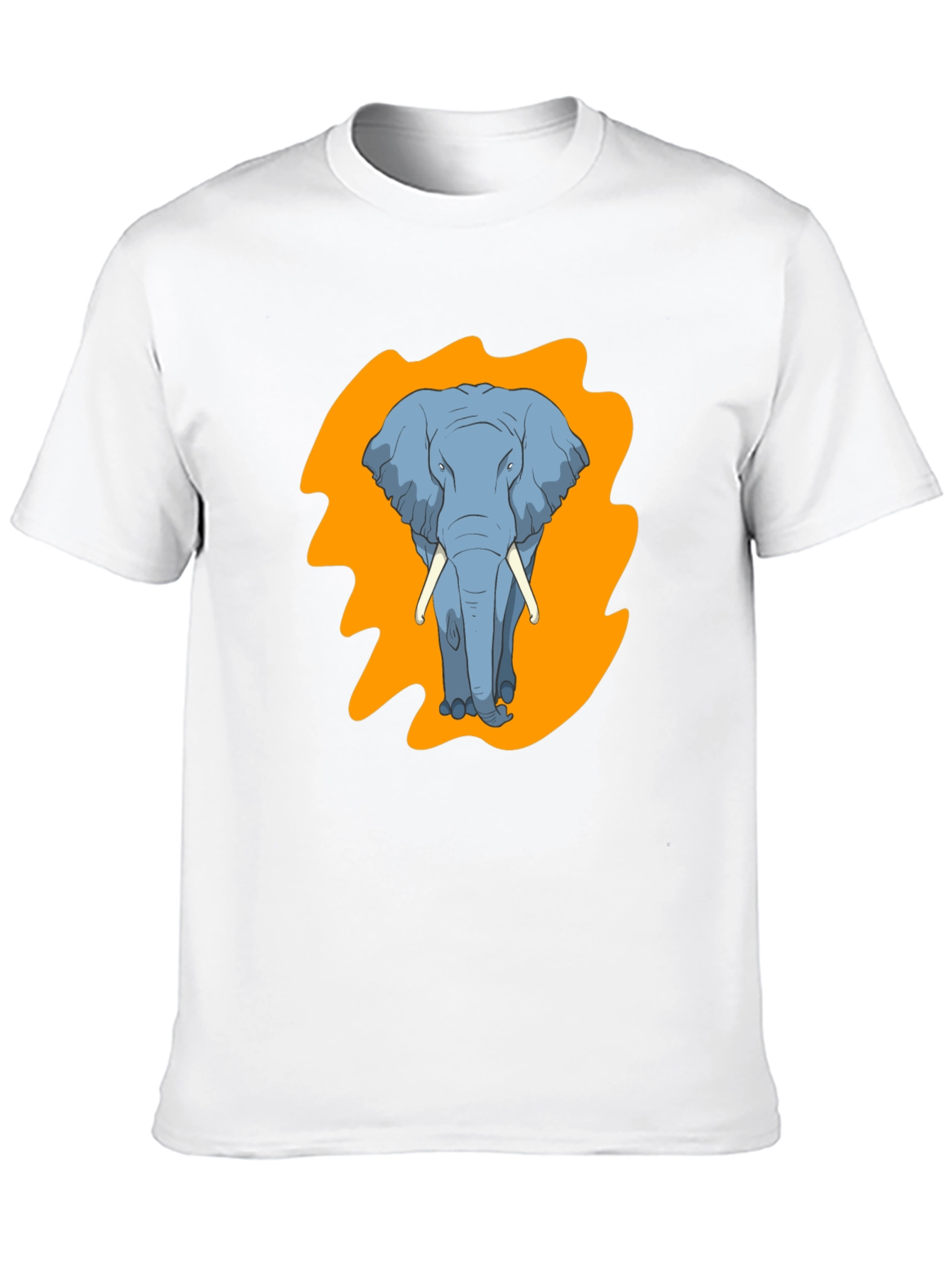 Elephant Graphic Tee - Stylish Mens Black T-Shirt