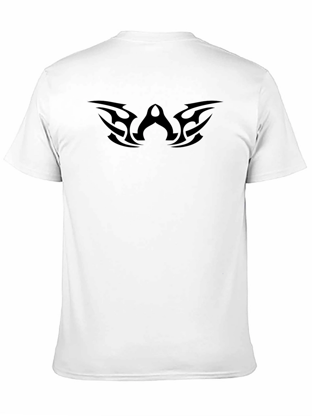 Tribal Design Black Cotton T-Shirt