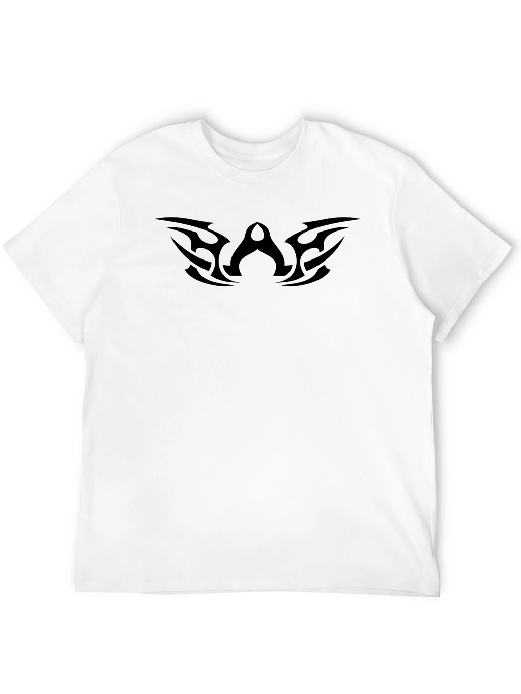 Tribal Design Black Cotton T-Shirt