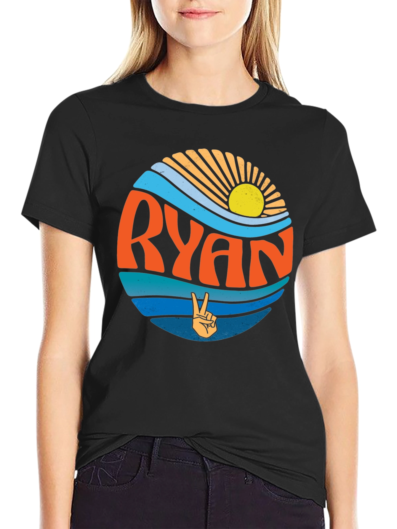 Ryan Retro Graphic Tee - Beach Vibes T-Shirt