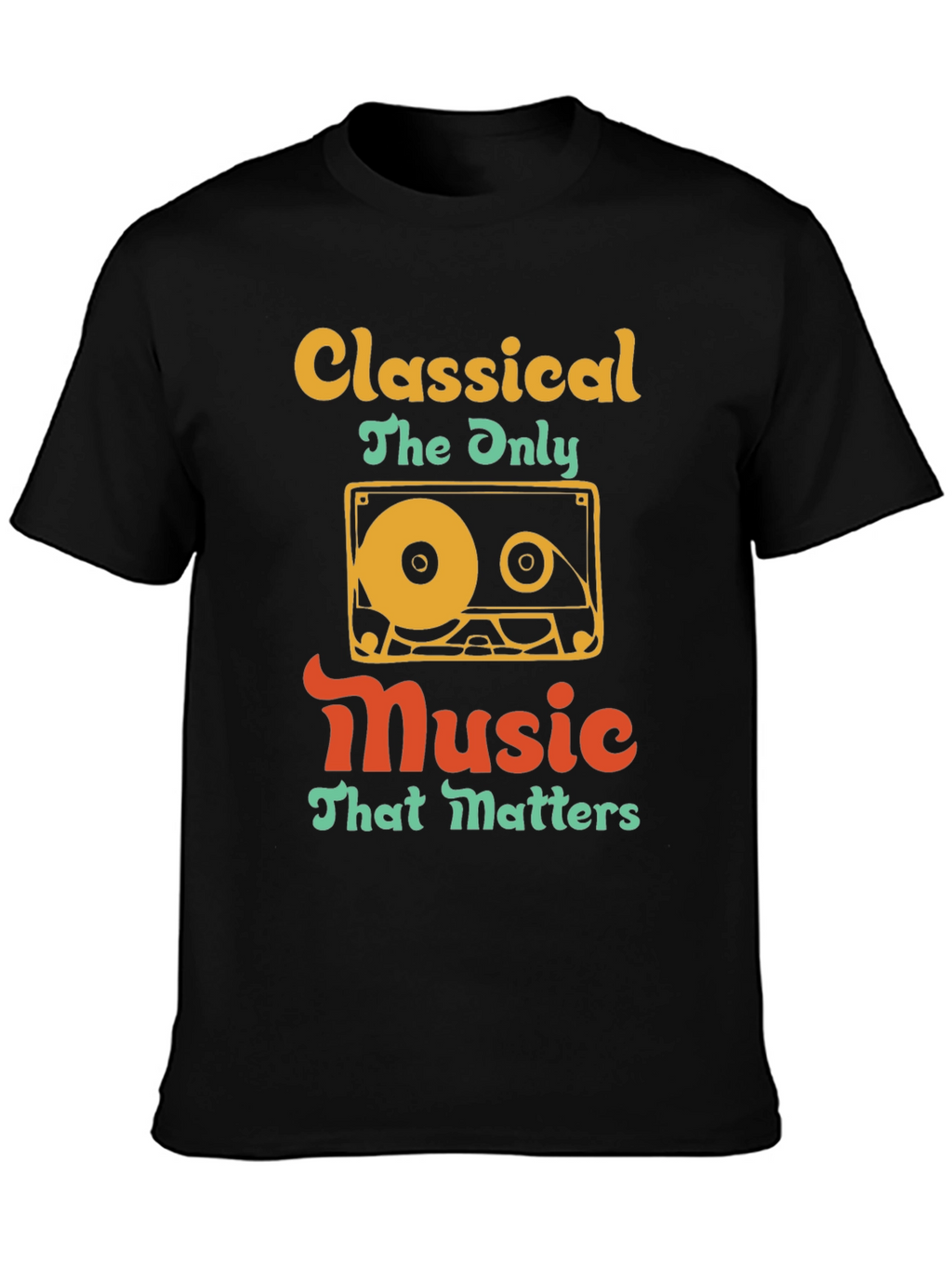 Classical Music Cassette Tape T-Shirt - Retro Style