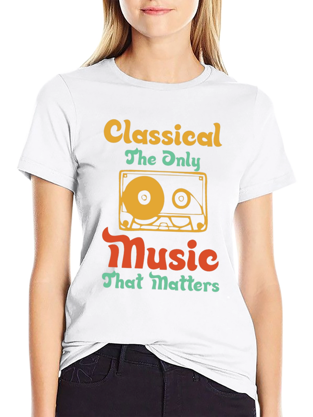 Classical Music Cassette Tape T-Shirt - Retro Style