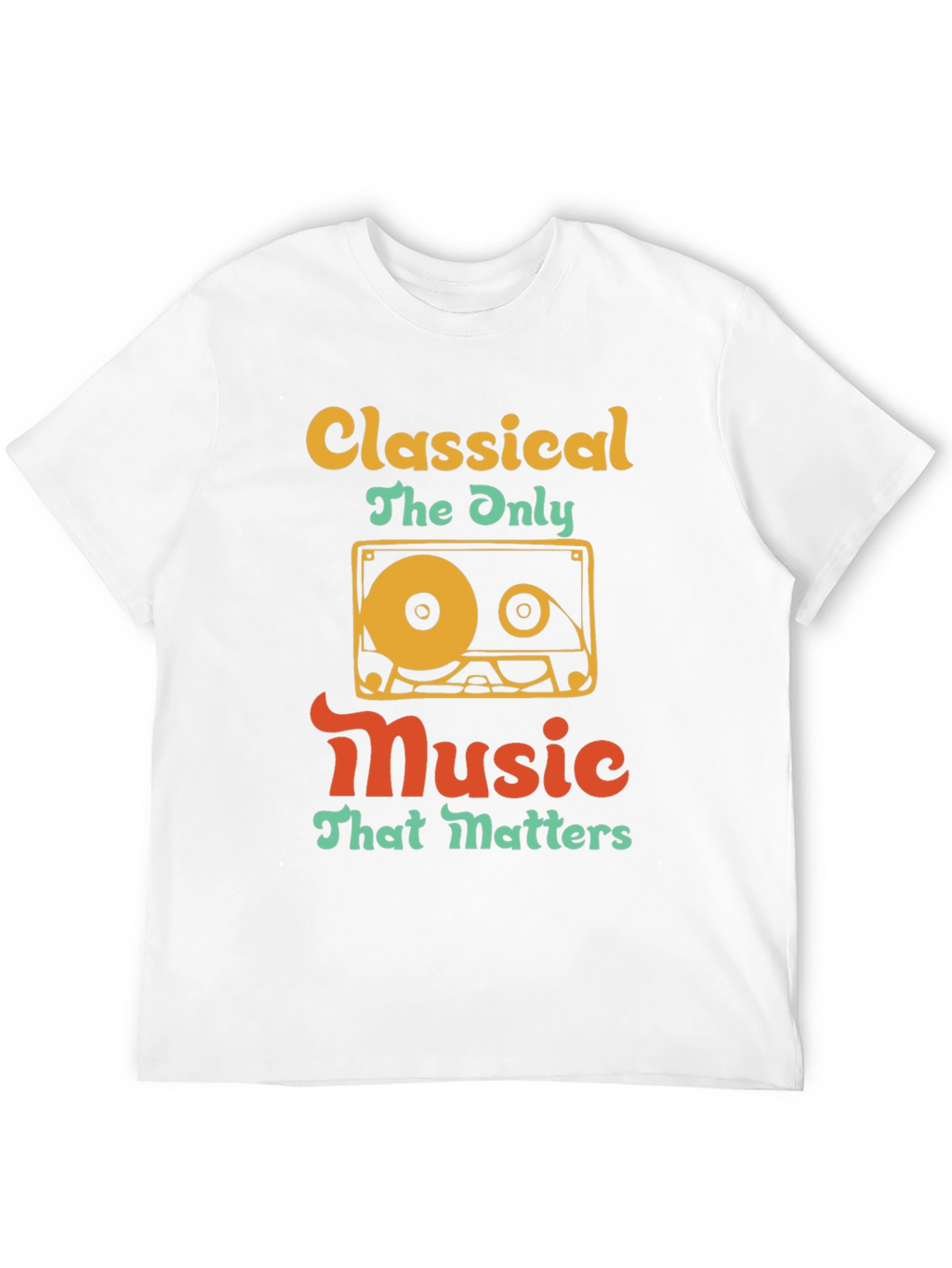 Classical Music Cassette Tape T-Shirt - Retro Style