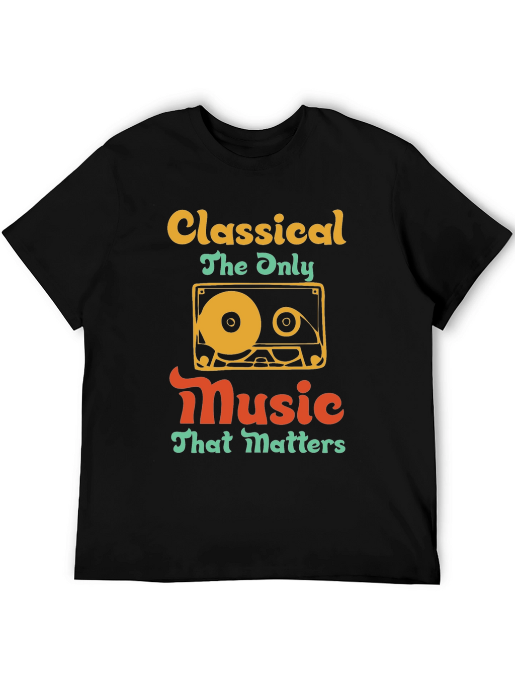 Classical Music Cassette Tape T-Shirt - Retro Style