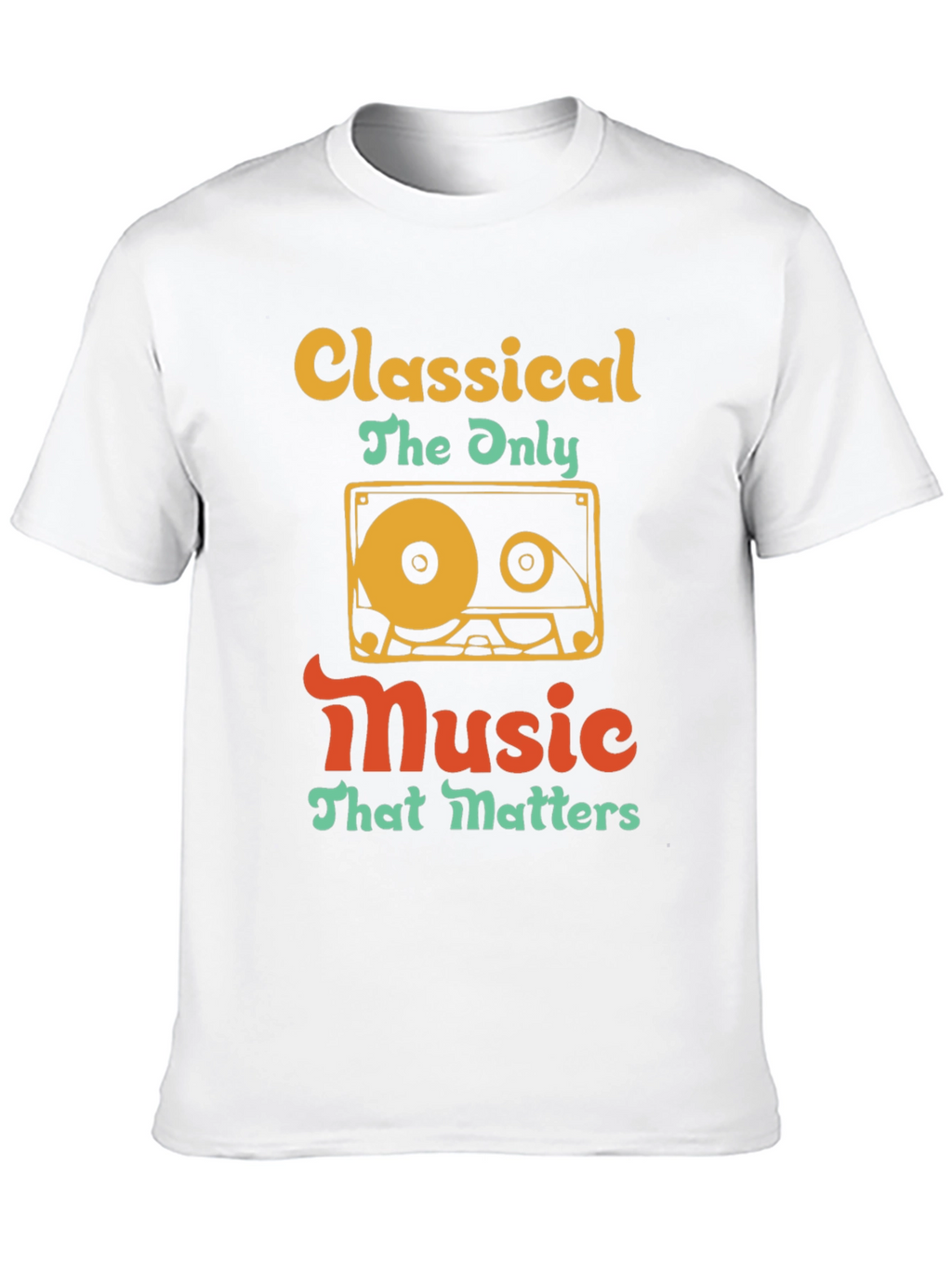 Classical Music Cassette Tape T-Shirt - Retro Style