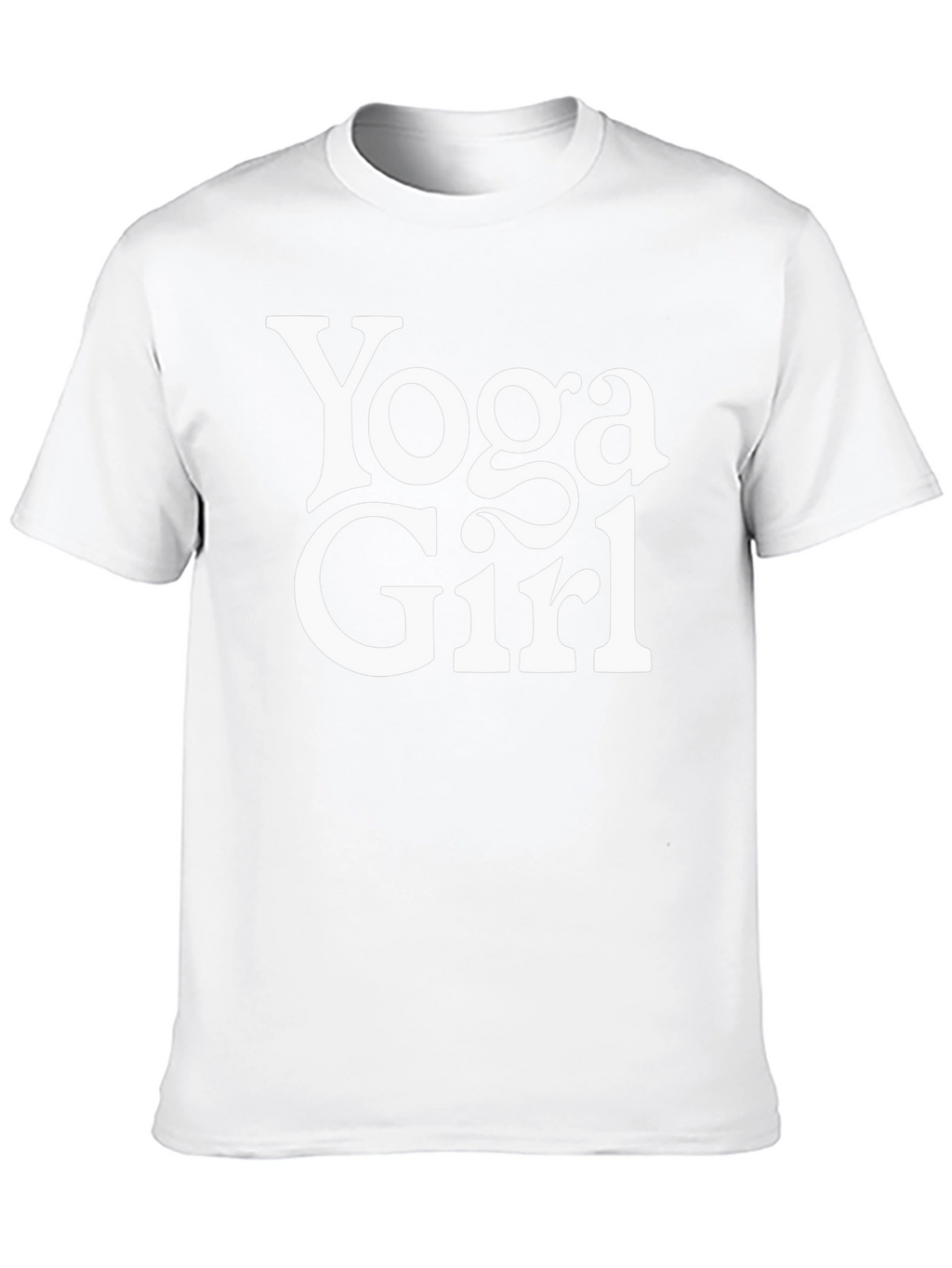 Yoga Girl Graphic Tee - Black Cotton T-Shirt