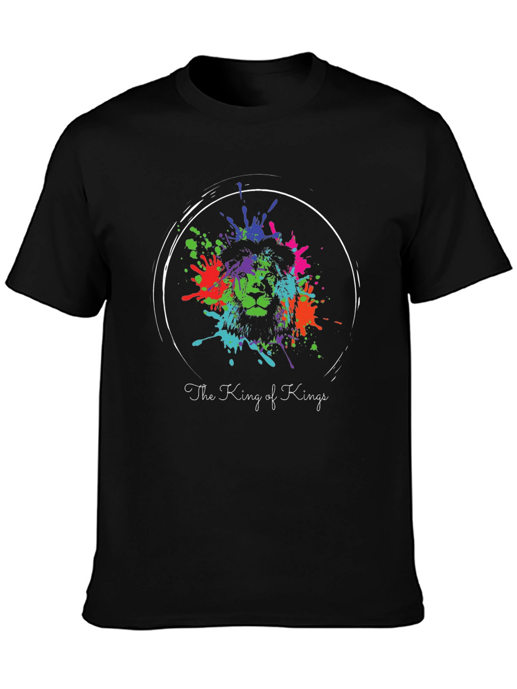 King of Kings Lion Splatter Graphic Tee