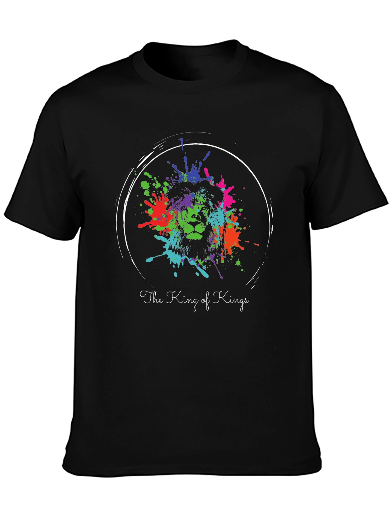 King of Kings Lion Splatter Graphic Tee