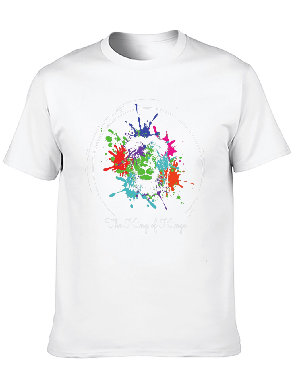 King of Kings Lion Splatter Graphic Tee