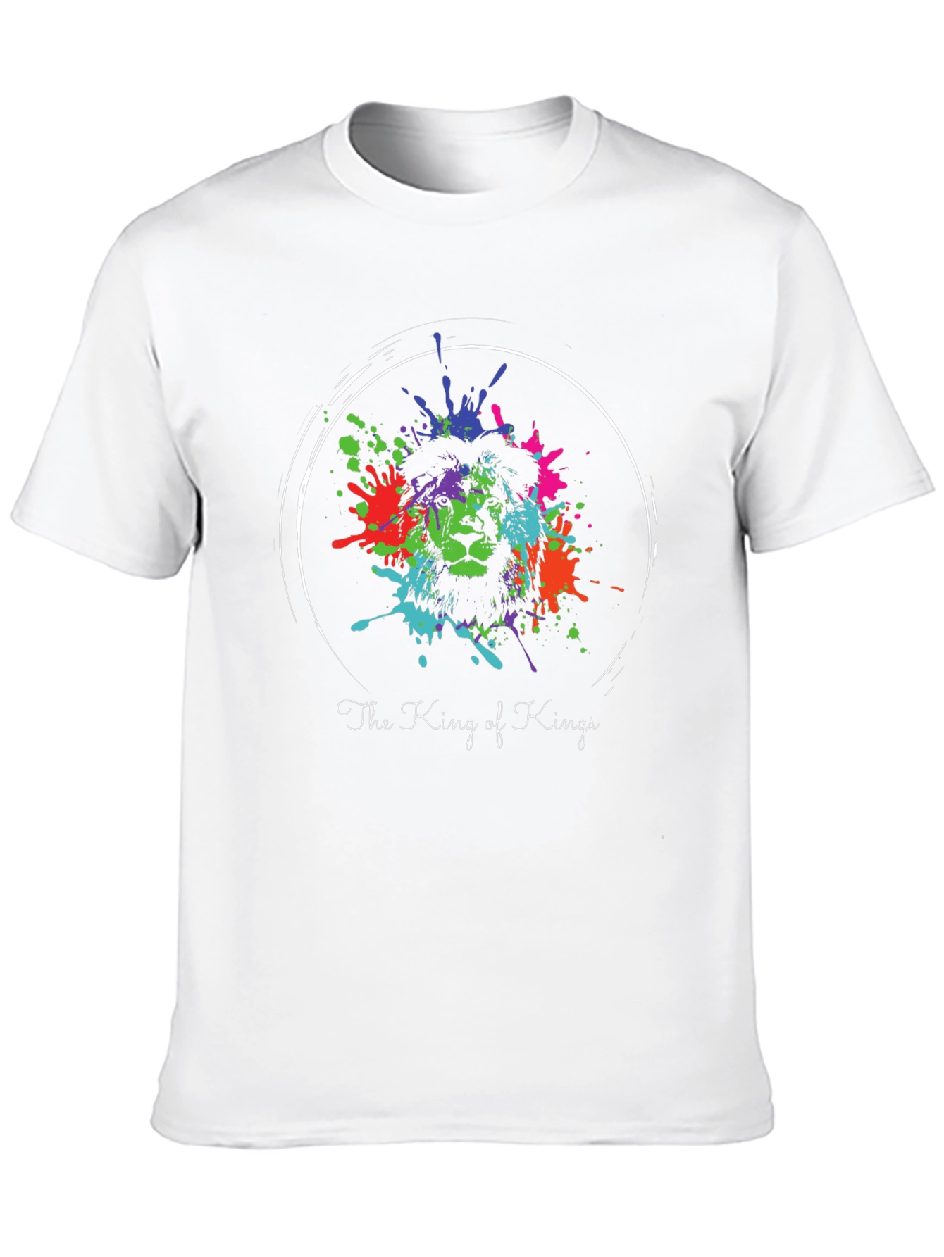 King of Kings Lion Splatter Graphic Tee