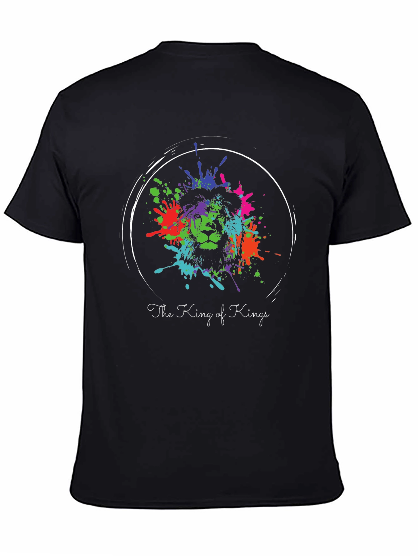 King of Kings Lion Splatter Graphic Tee