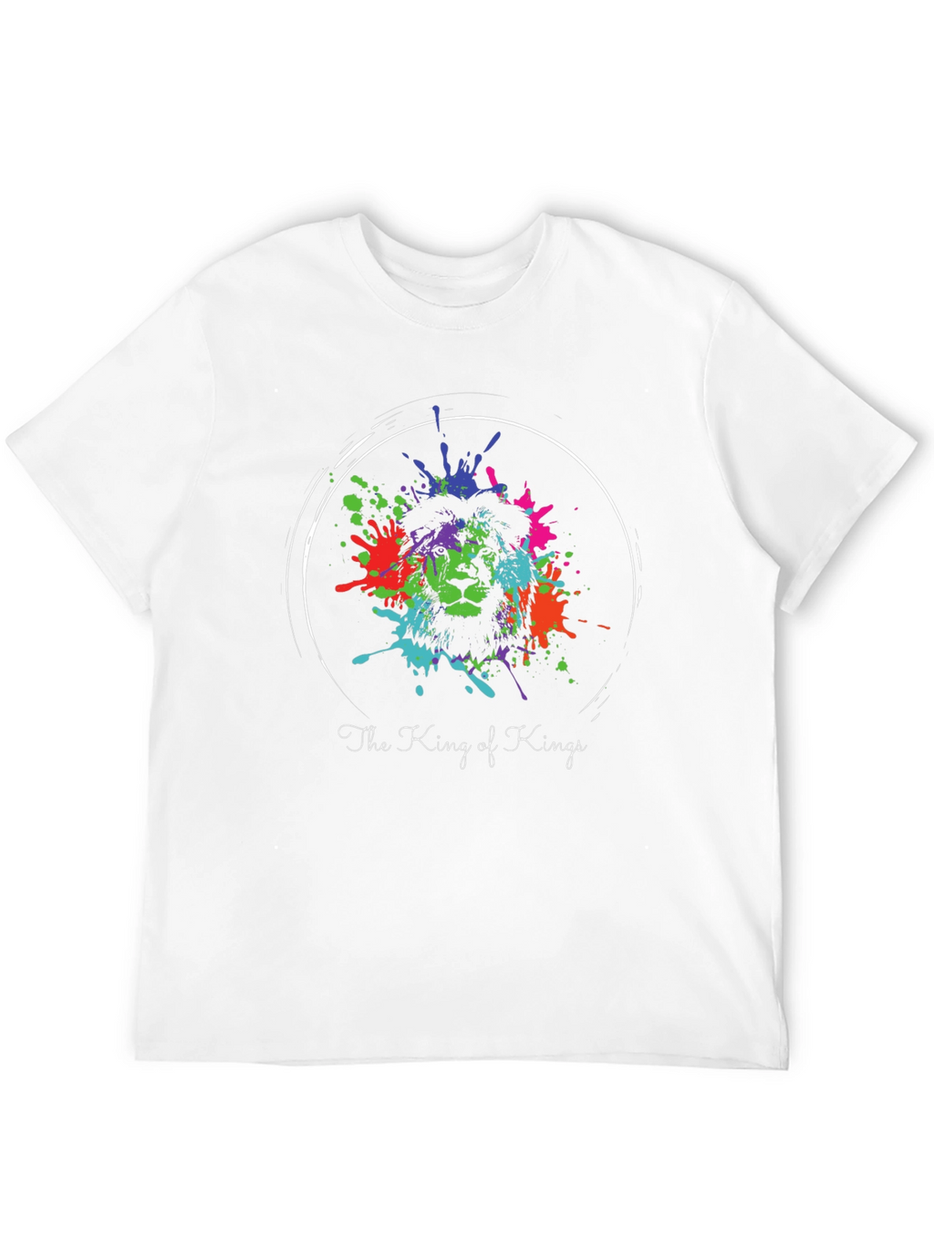 King of Kings Lion Splatter Graphic Tee