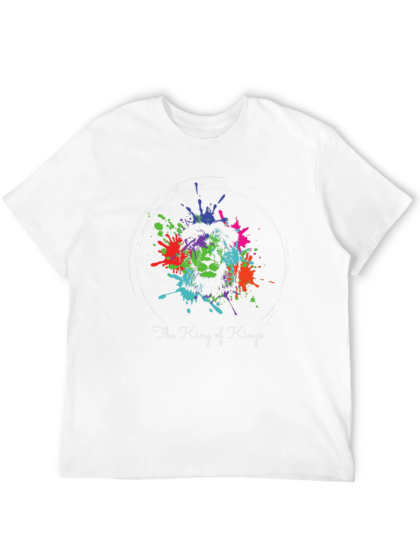 King of Kings Lion Splatter Graphic Tee