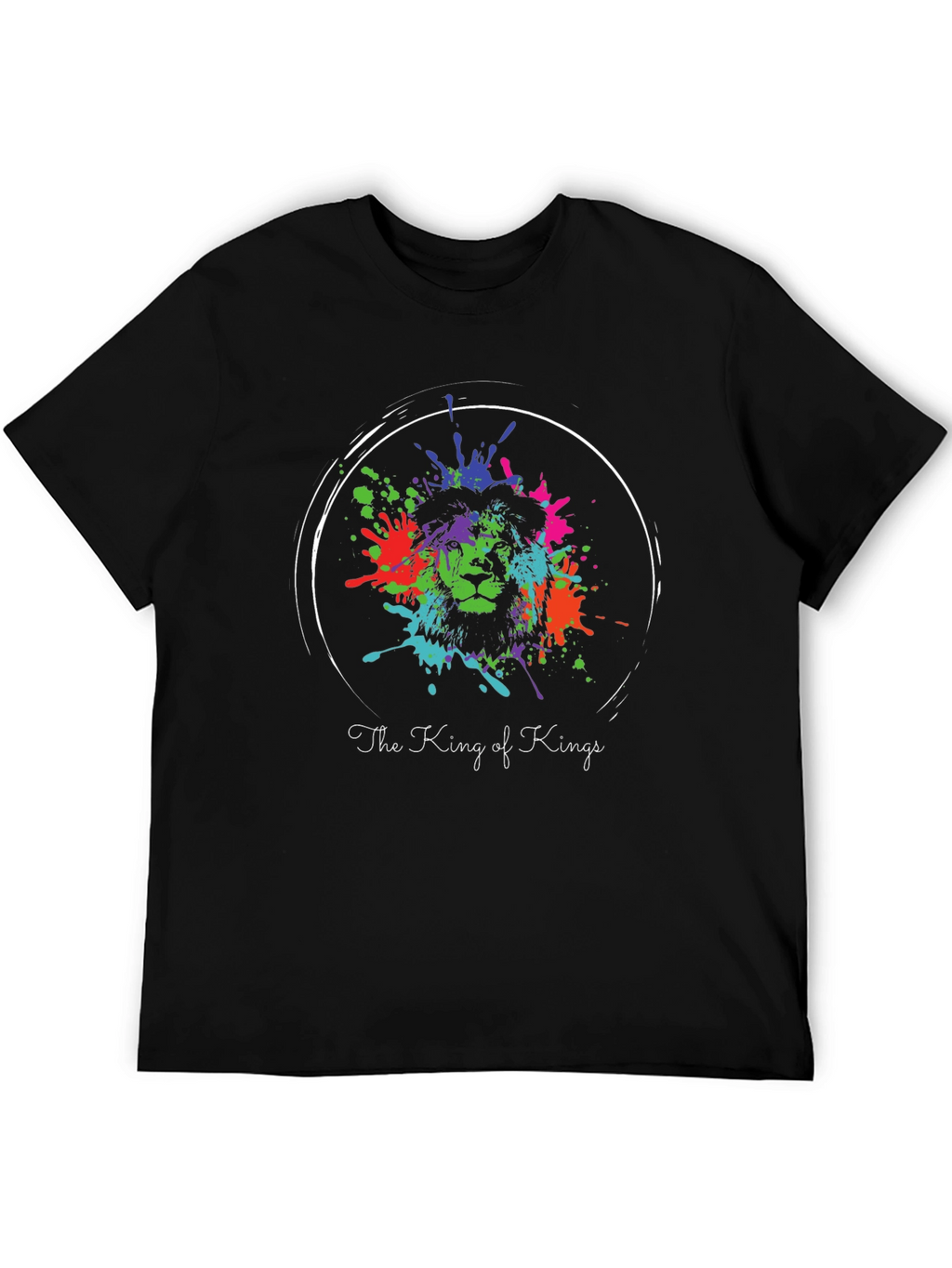 King of Kings Lion Splatter Graphic Tee
