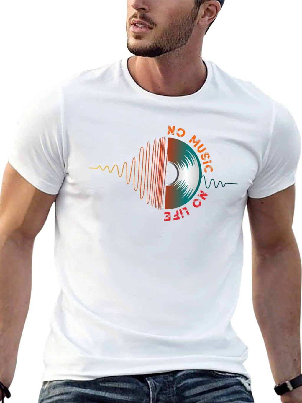 No Music No Life Graphic T-Shirt