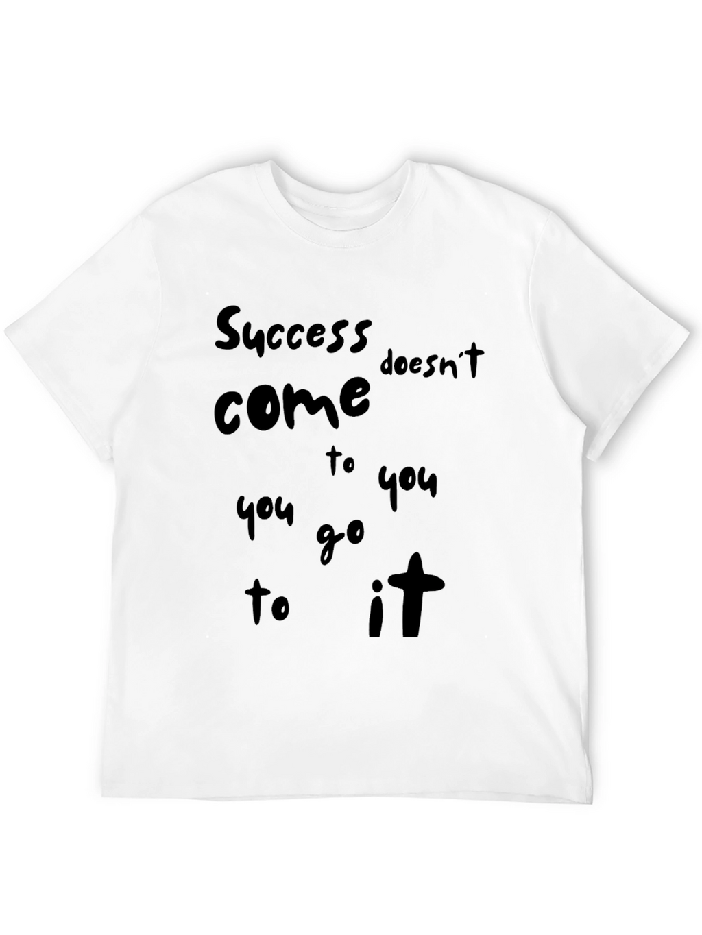 Success Black Graphic Tee - Motivational T-Shirt