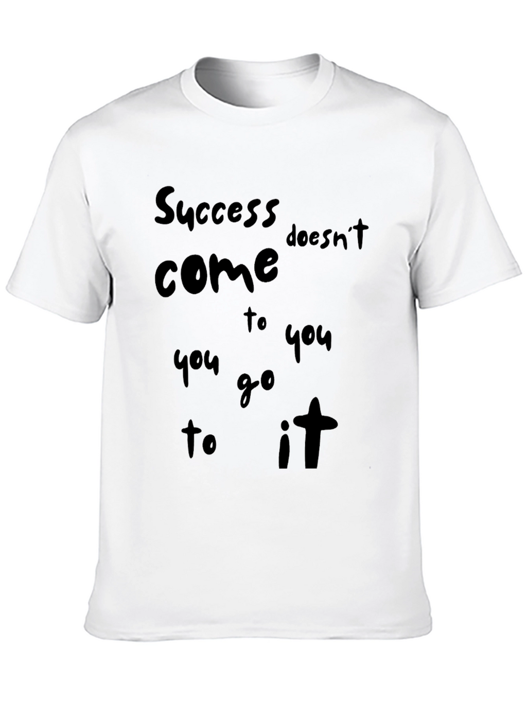 Success Black Graphic Tee - Motivational T-Shirt