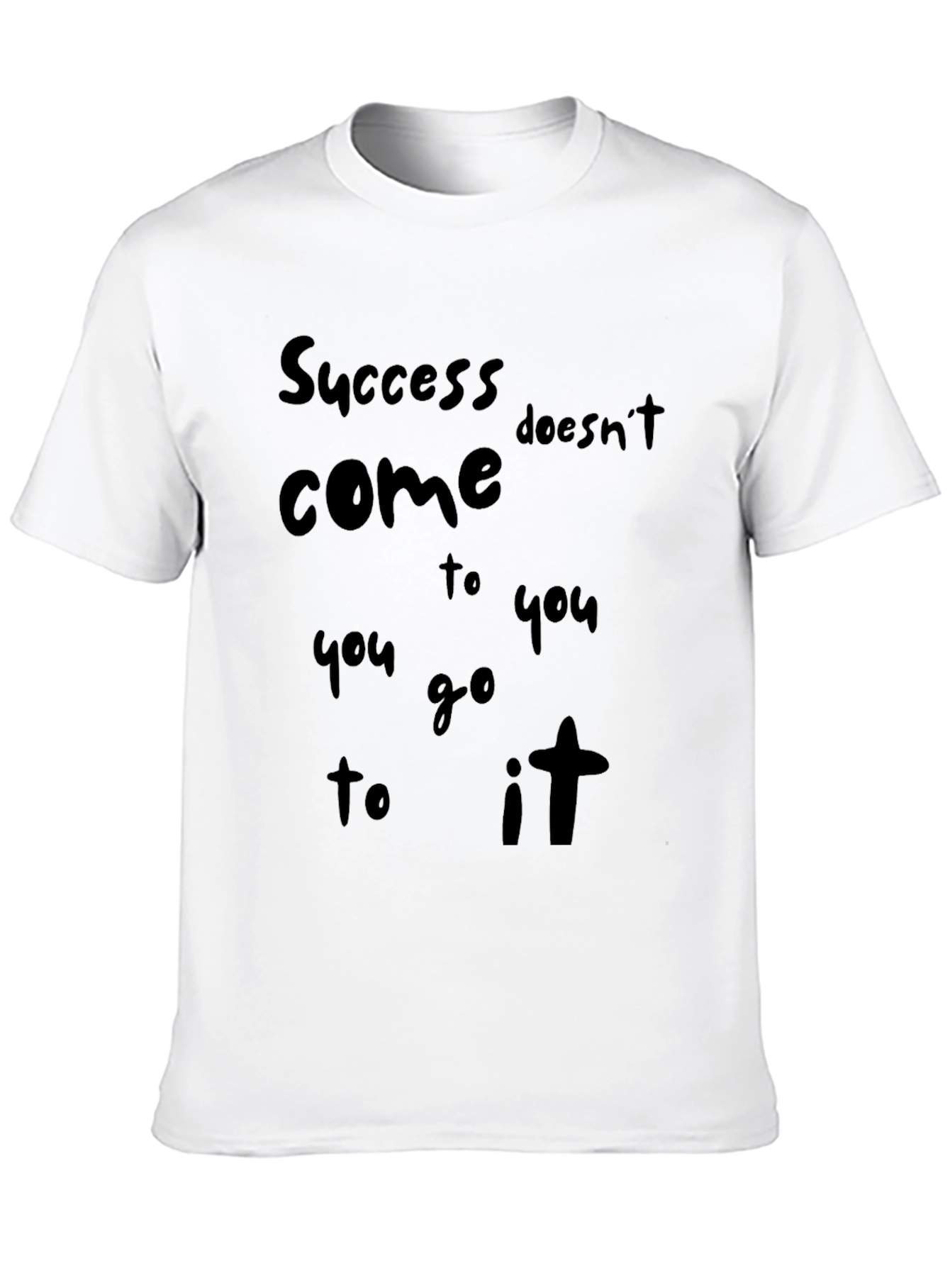 Success Black Graphic Tee - Motivational T-Shirt