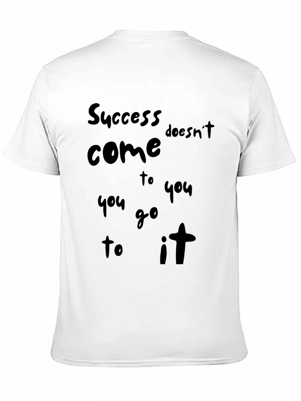 Success Black Graphic Tee - Motivational T-Shirt