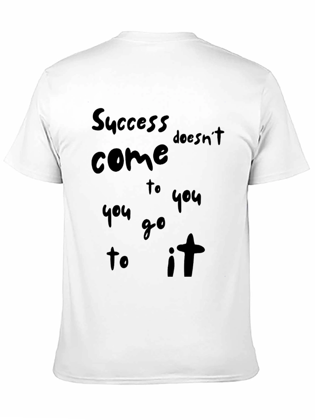 Success Black Graphic Tee - Motivational T-Shirt