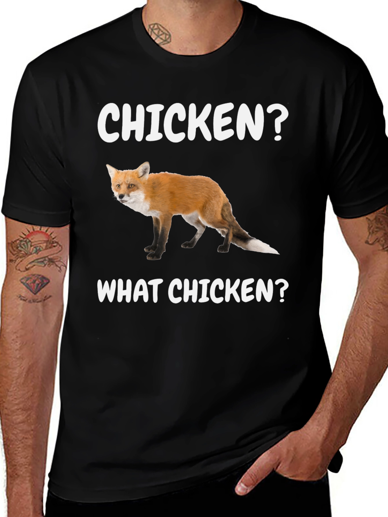 Chicken? What Chicken? Fox Graphic Tee