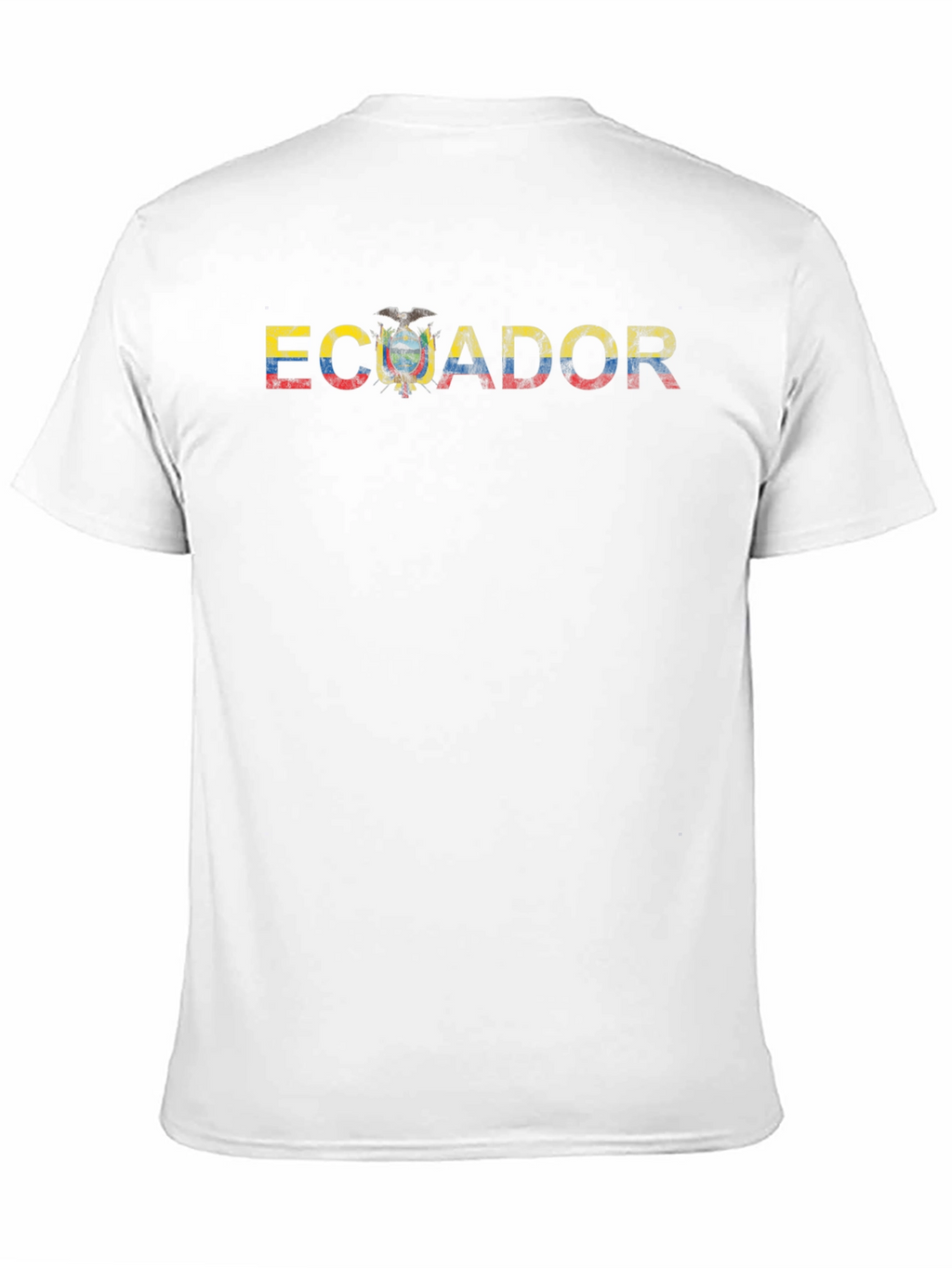 Ecuador Flag Graphic Tee - Mens Black T-Shirt