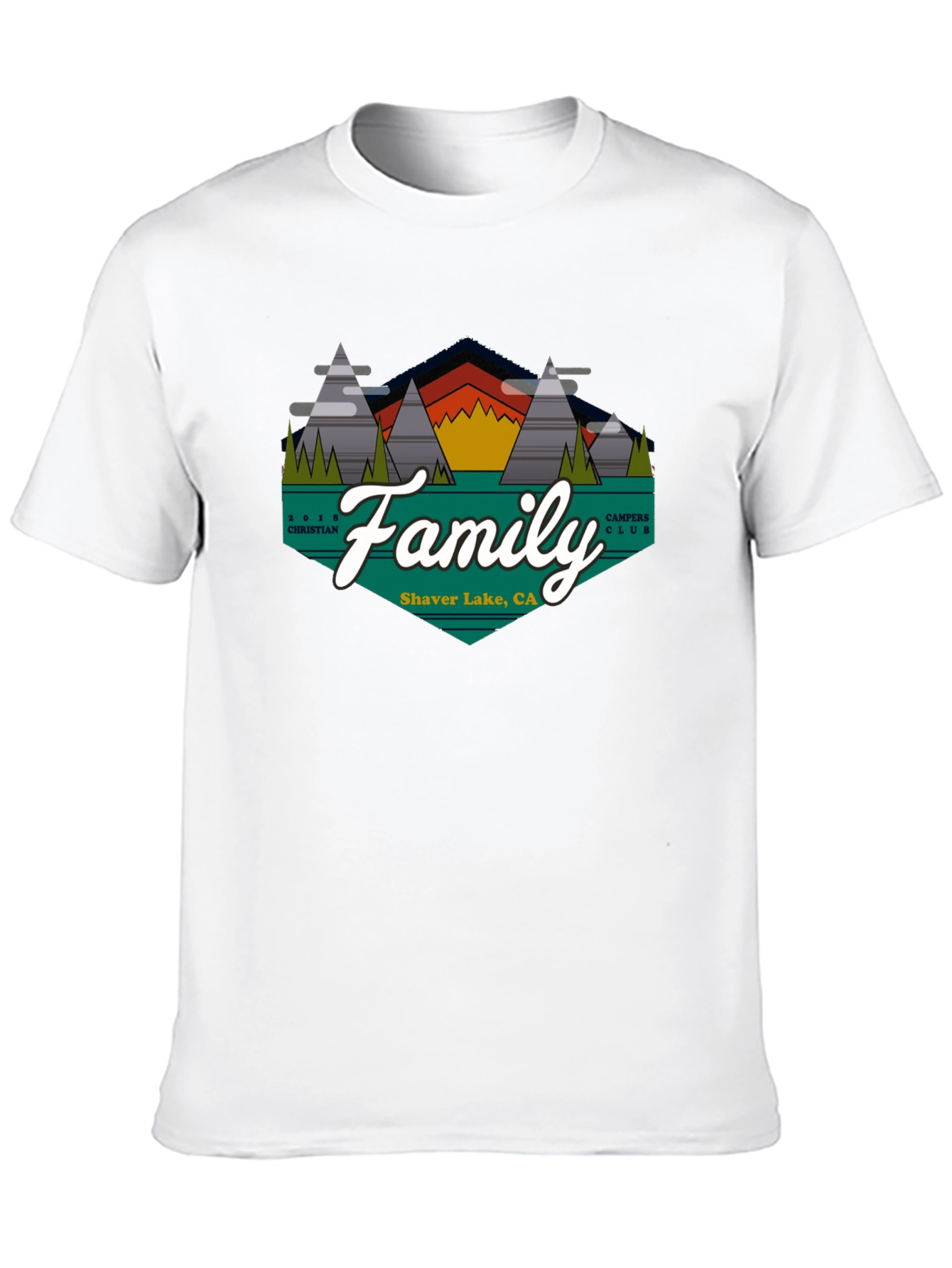 Family Campers Club T-Shirt - Shaver Lake CA