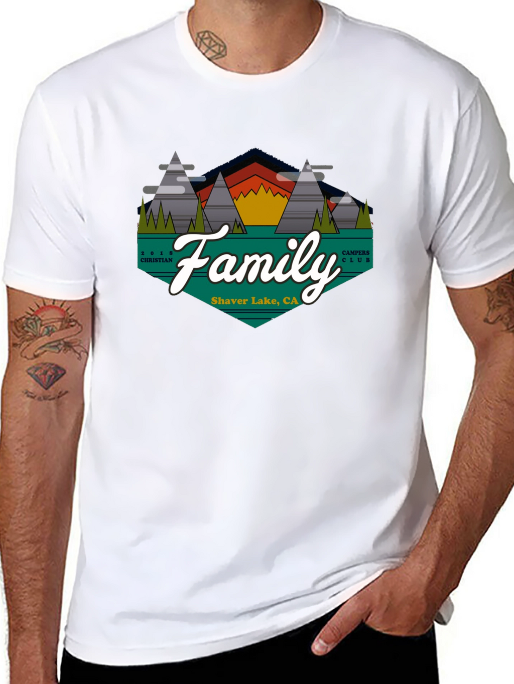 Family Campers Club T-Shirt - Shaver Lake CA